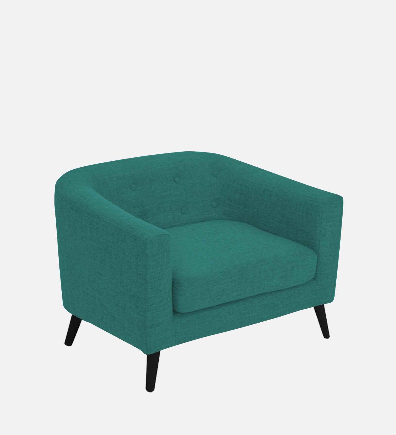 Casper Fabric 1 Seater Sofa In Sea Green Colour - Febonic Living