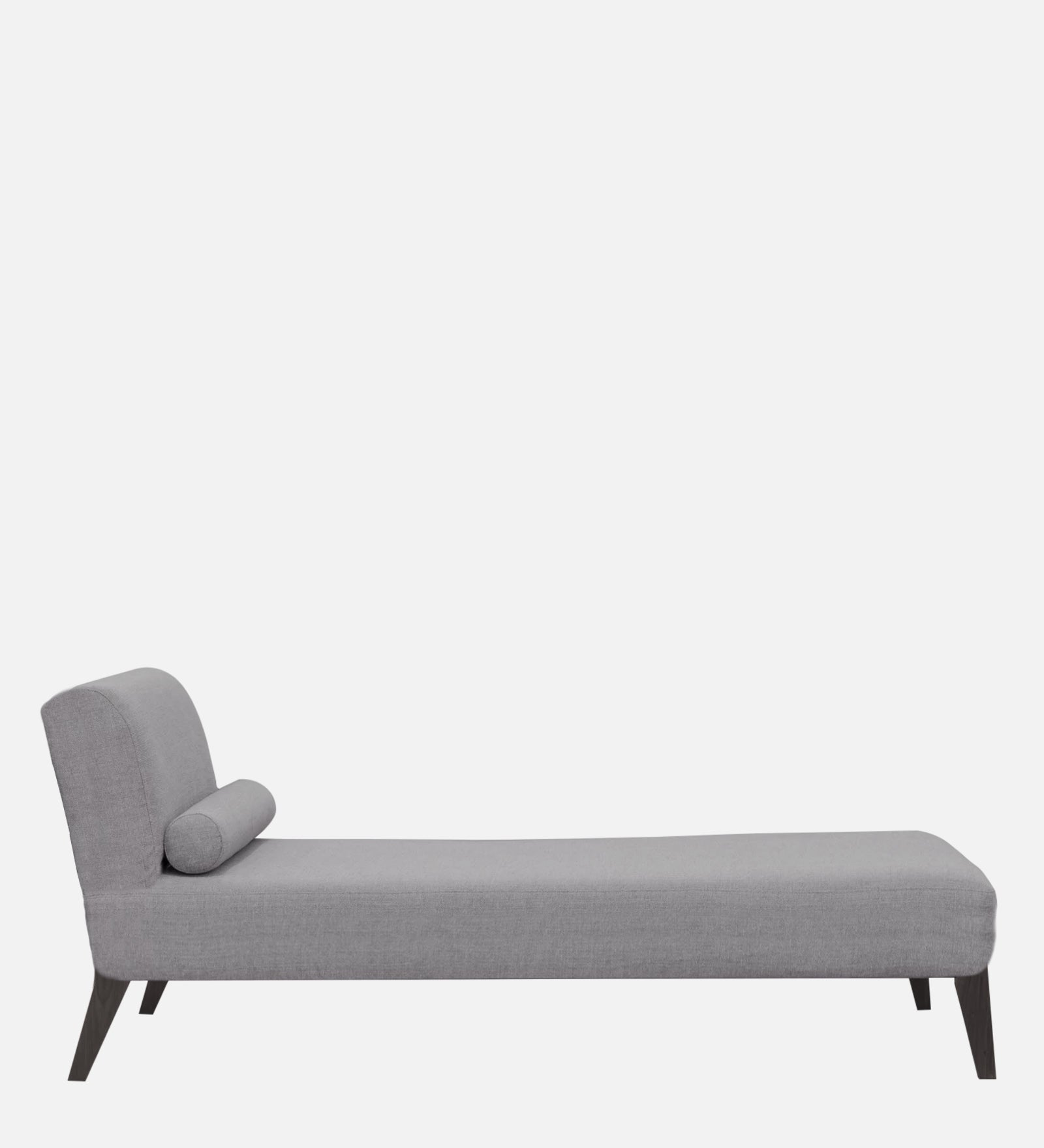 Noce Fabric Armless Chaise Lounger In Lit Grey Colour - Febonic Living