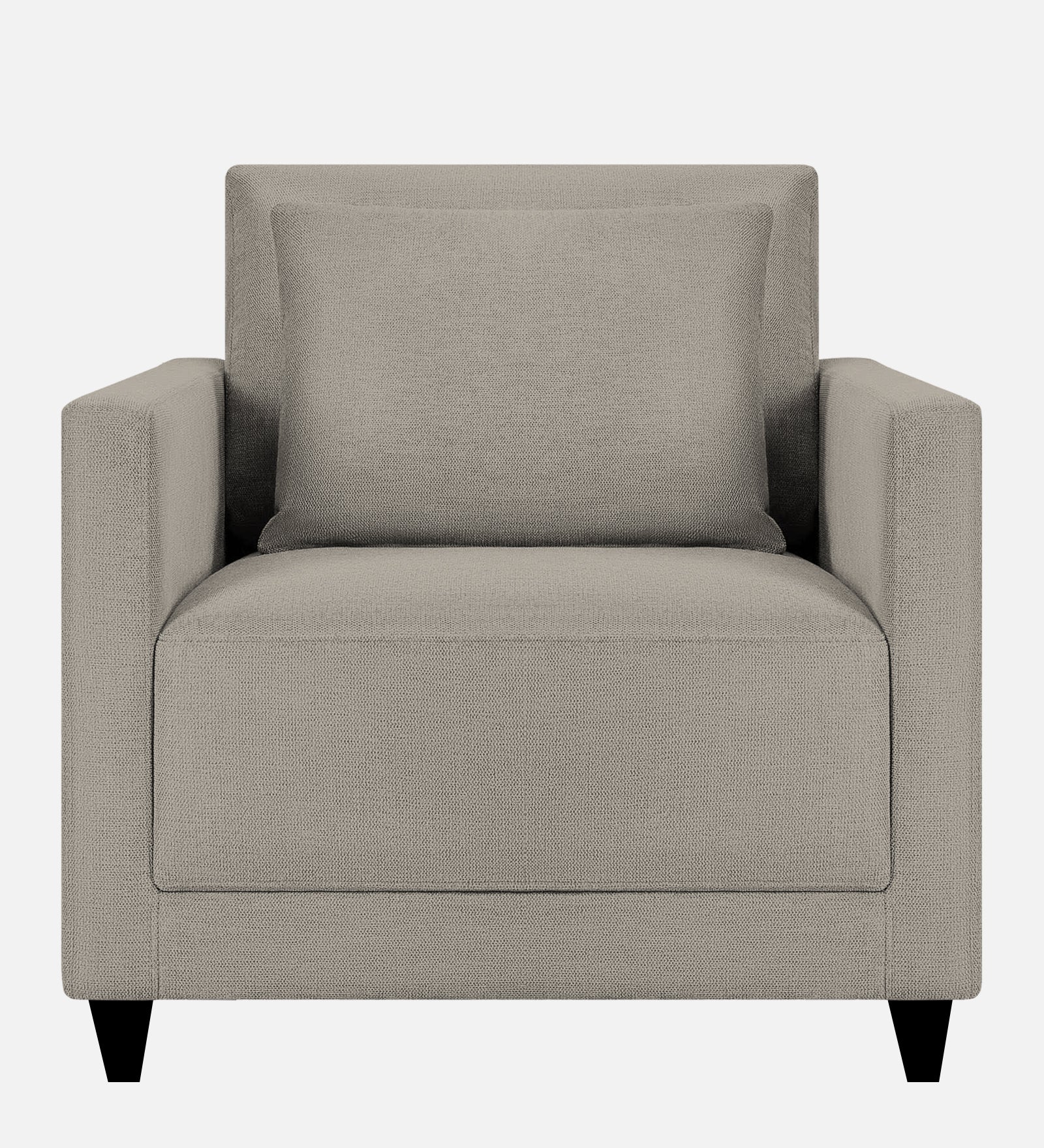 Kera Fabric 1 Seater Sofa In Ash Grey Colour - Febonic Living
