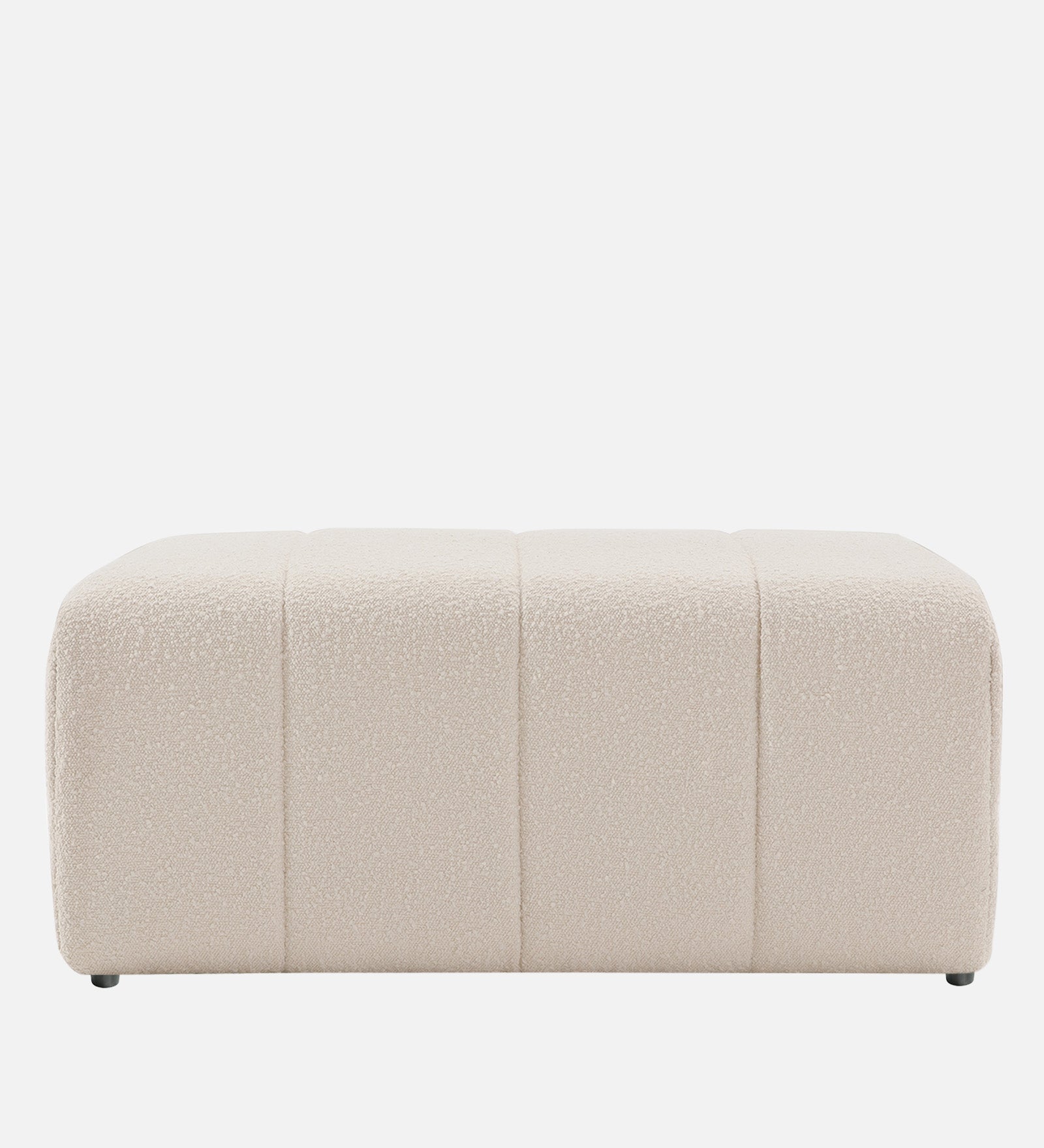 Lark Boucle Bench In Bright White Colour - Febonic Living