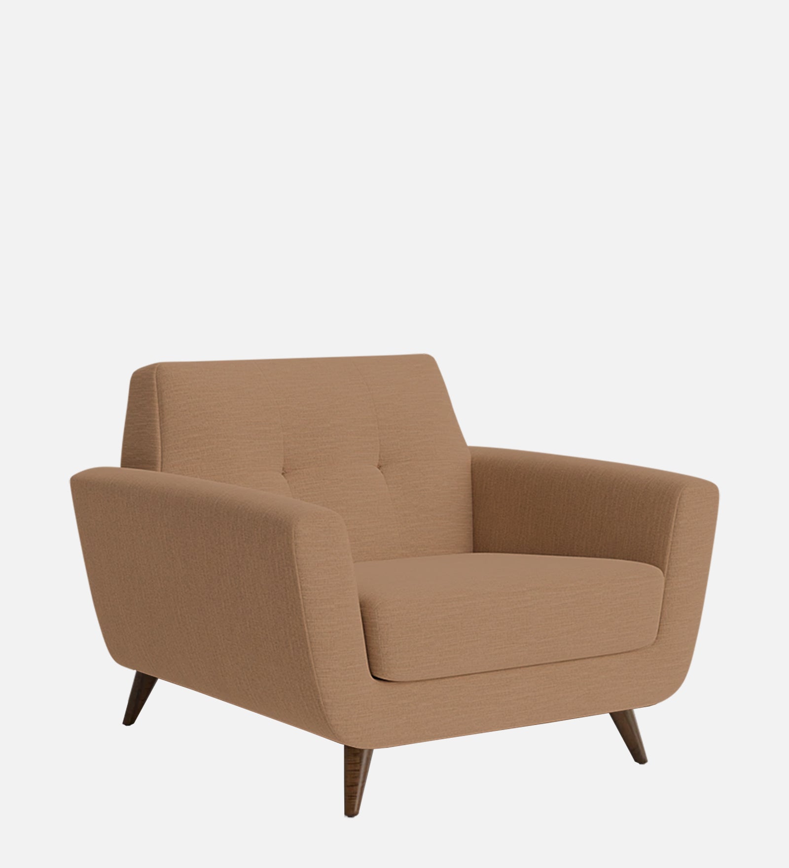 Jasmin Fabric 1 Seater Sofa In Cosmic Beige Colour - Febonic Living