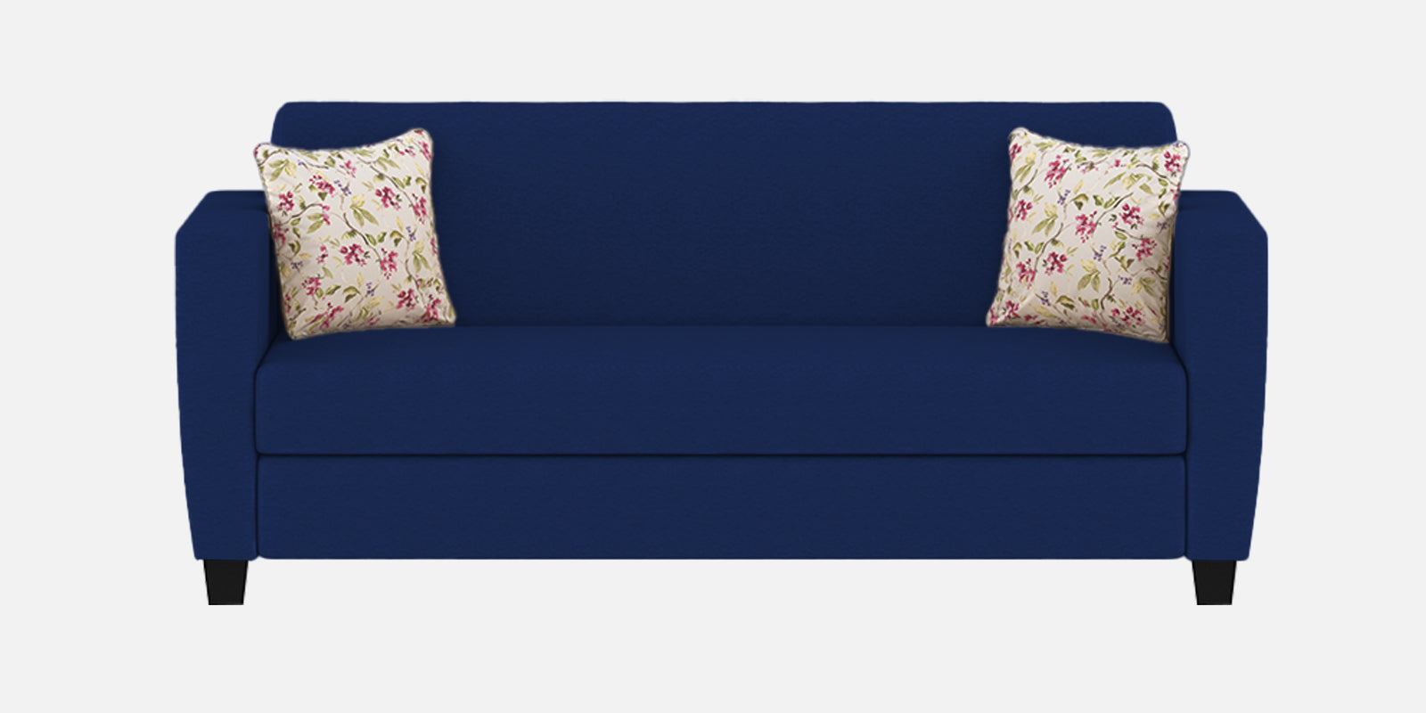 Gozi Fabric 3 Seater Sofa In Royal Blue Colour - Febonic Living