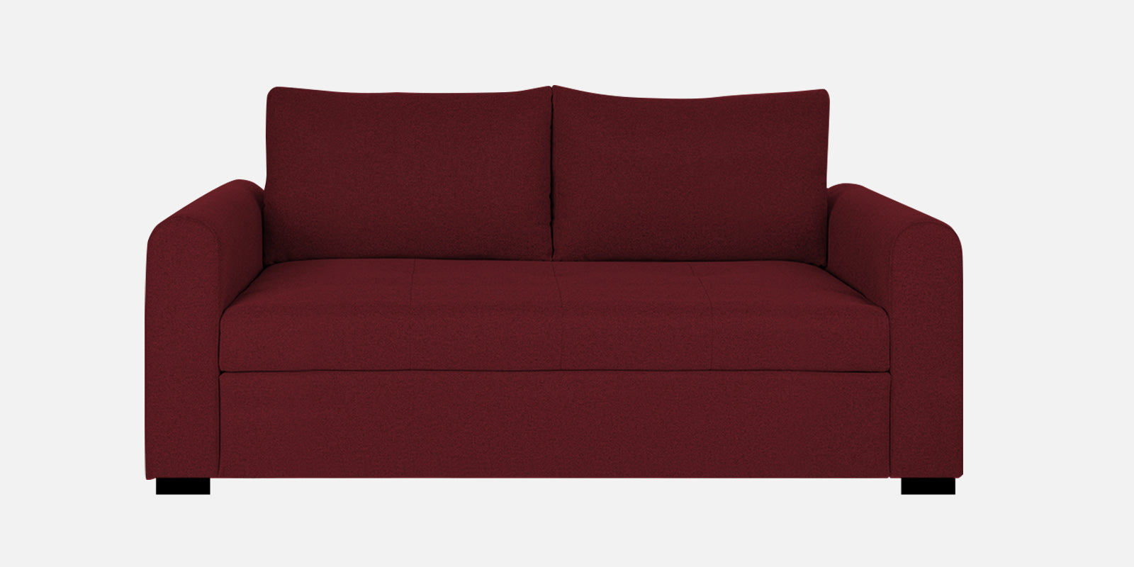 Sigma Fabric 2 Seater Sofa In Blood Maroon Colour - Febonic Living