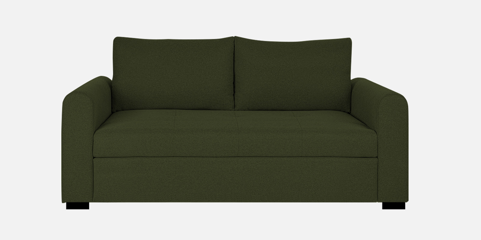 Sigma Fabric 2 Seater Sofa In Olive Green Colour - Febonic Living