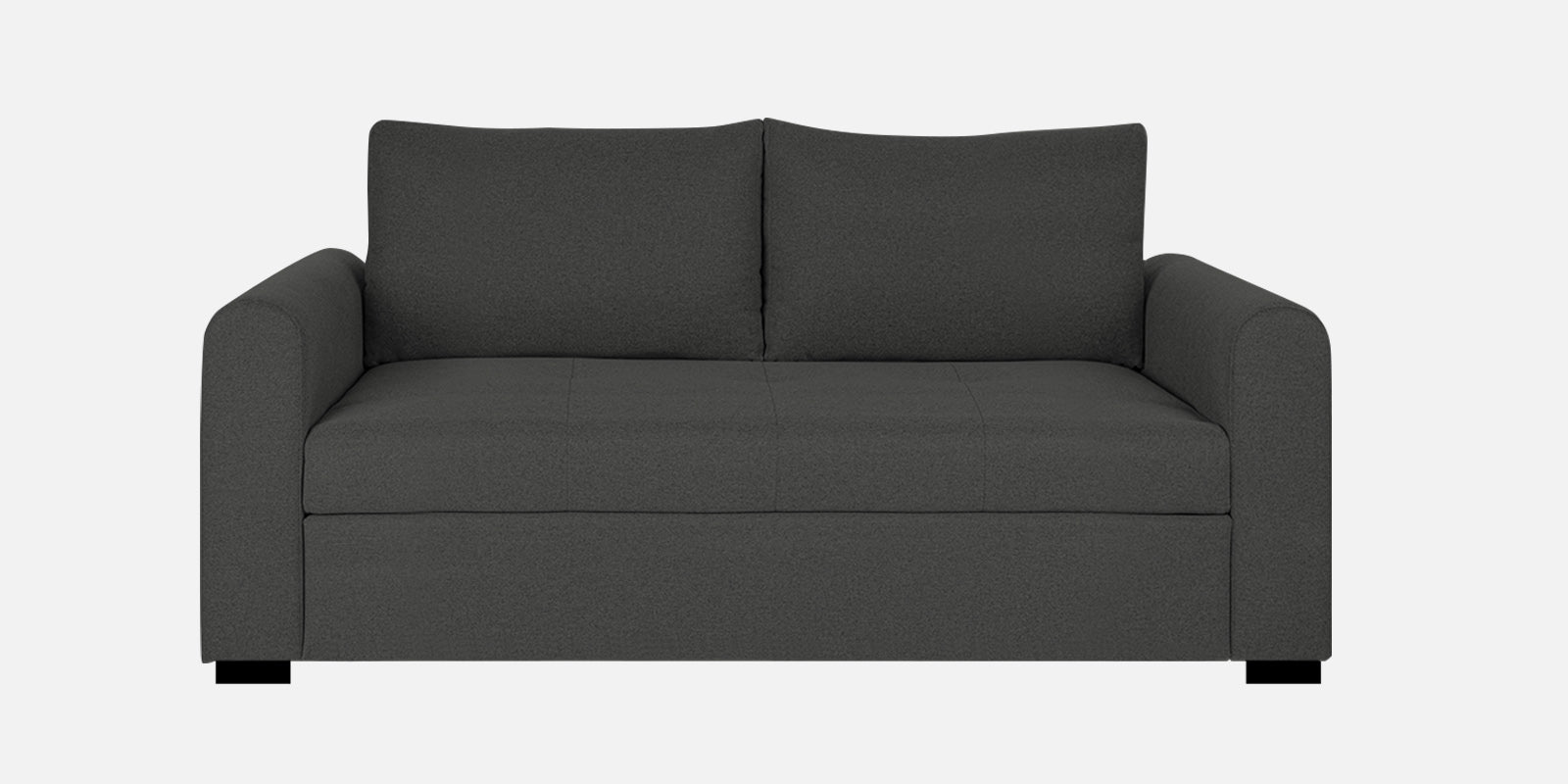 Sigma Fabric 2 Seater Sofa In Charcoal Grey Colour - Febonic Living