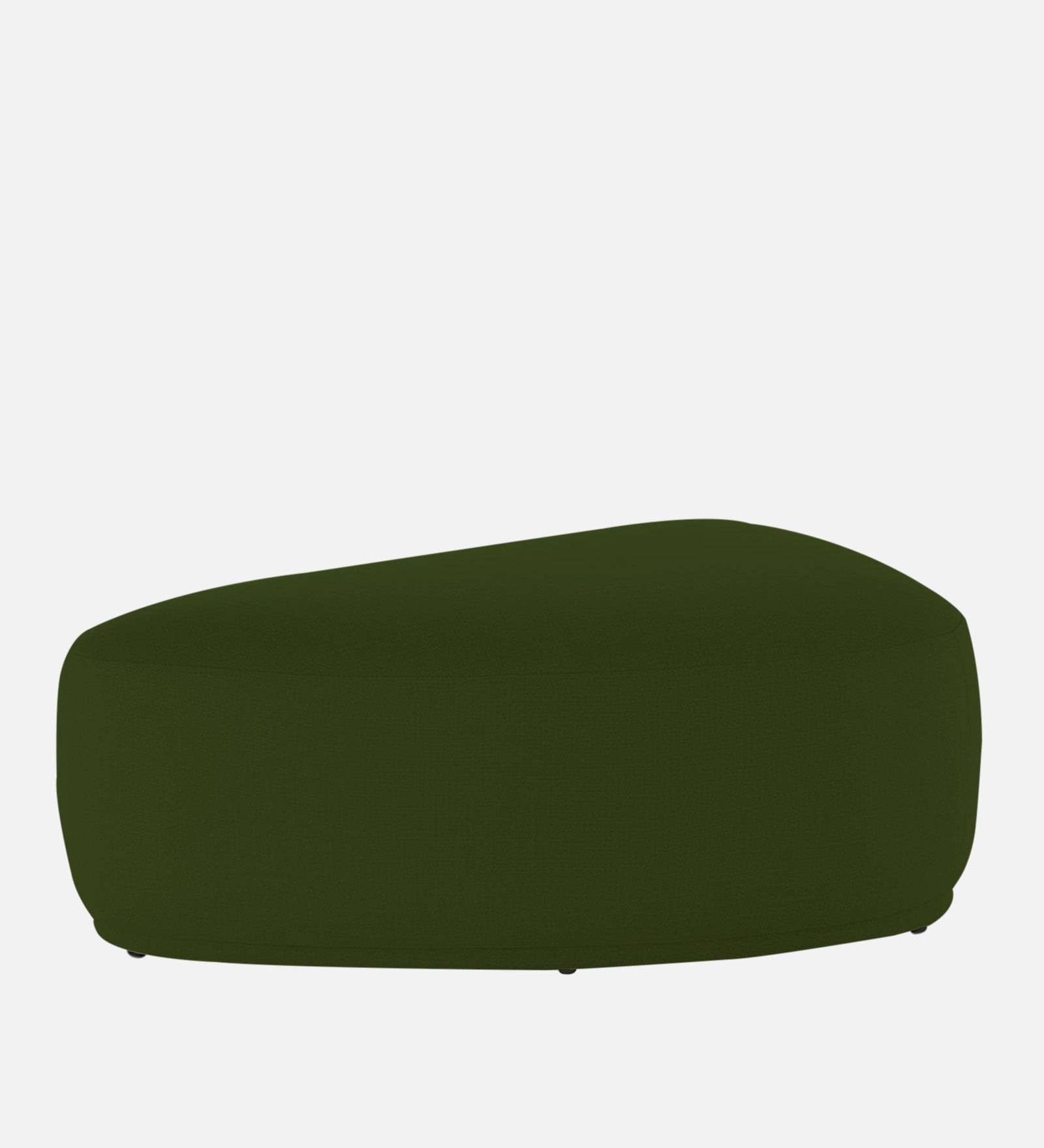 Nona Fabric Pouffe In Olive Green Colour - Febonic Living