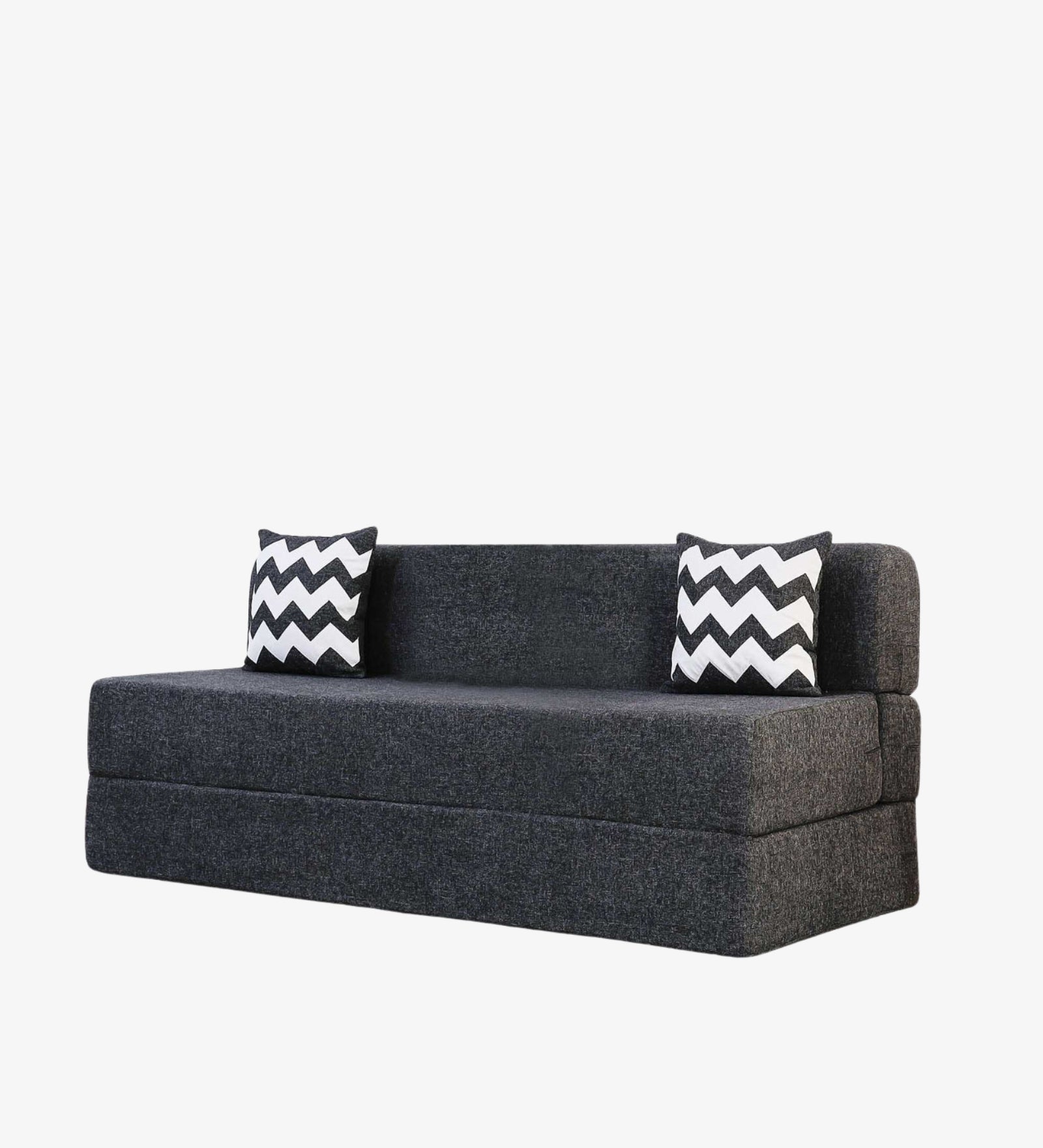 Betty Fabric 3 Seater Foldable Sofa Bed In Maba Grey Colour - Febonic Living