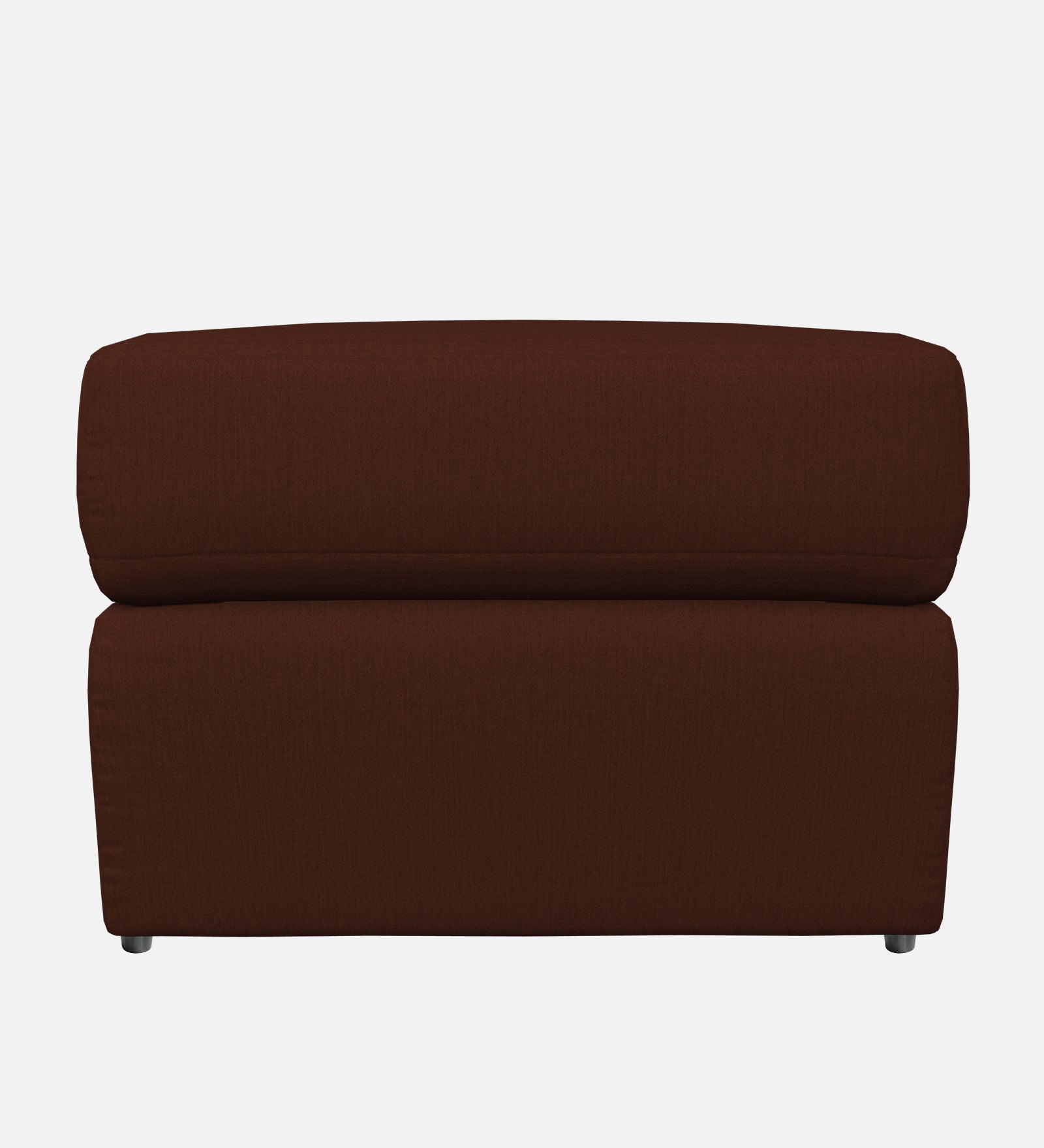 Penny Fabric Ottoman In Coffee Brown Colour With Storage - Febonic Living