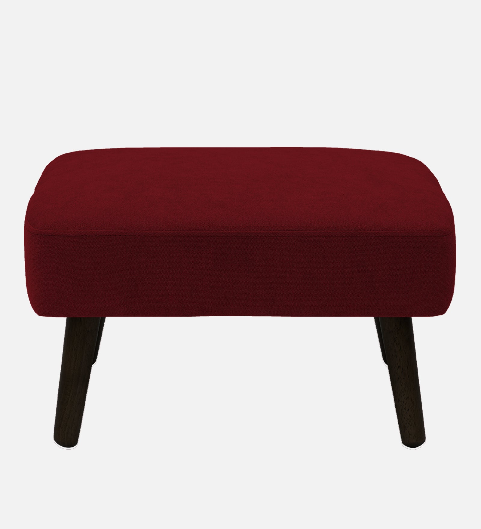 Luke Fabric Foot Stool In Blood Maroon Colour - Febonic Living