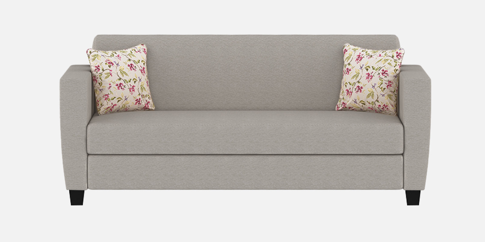 Gozi Fabric 3 Seater Sofa In Ash Grey Colour - Febonic Living