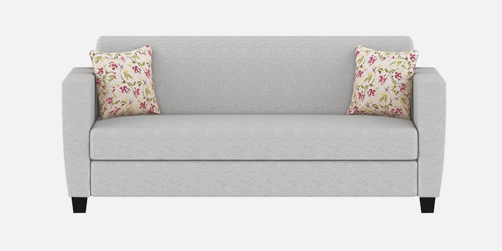 Gozi Fabric 3 Seater Sofa In Lit Grey Colour - Febonic Living