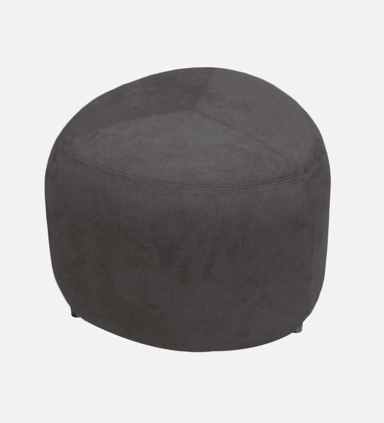 Keori Fabric Pouffe In Charcoal Grey Colour - Febonic Living