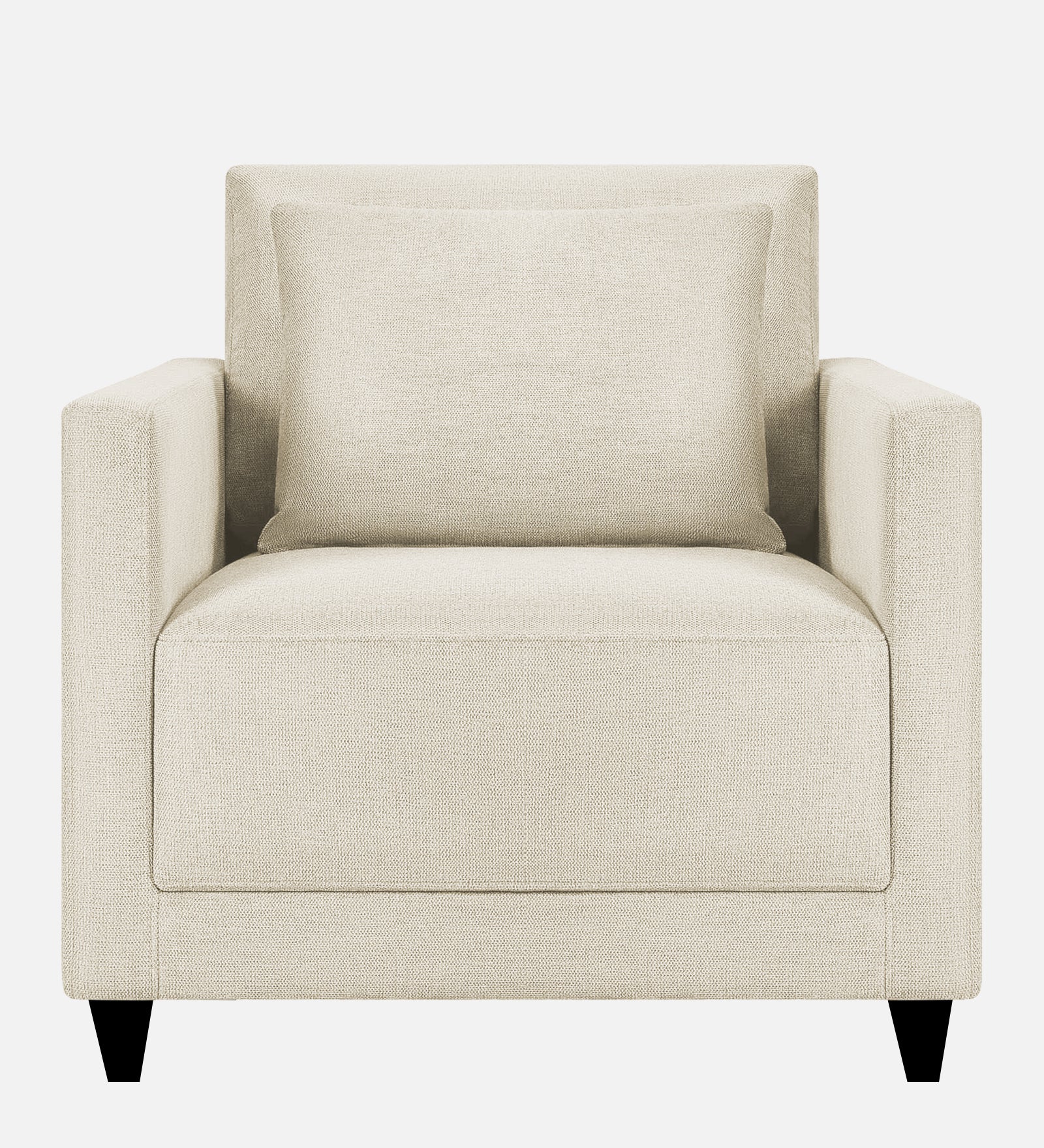 Kera Fabric 1 Seater Sofa In Ivory Cream Colour - Febonic Living