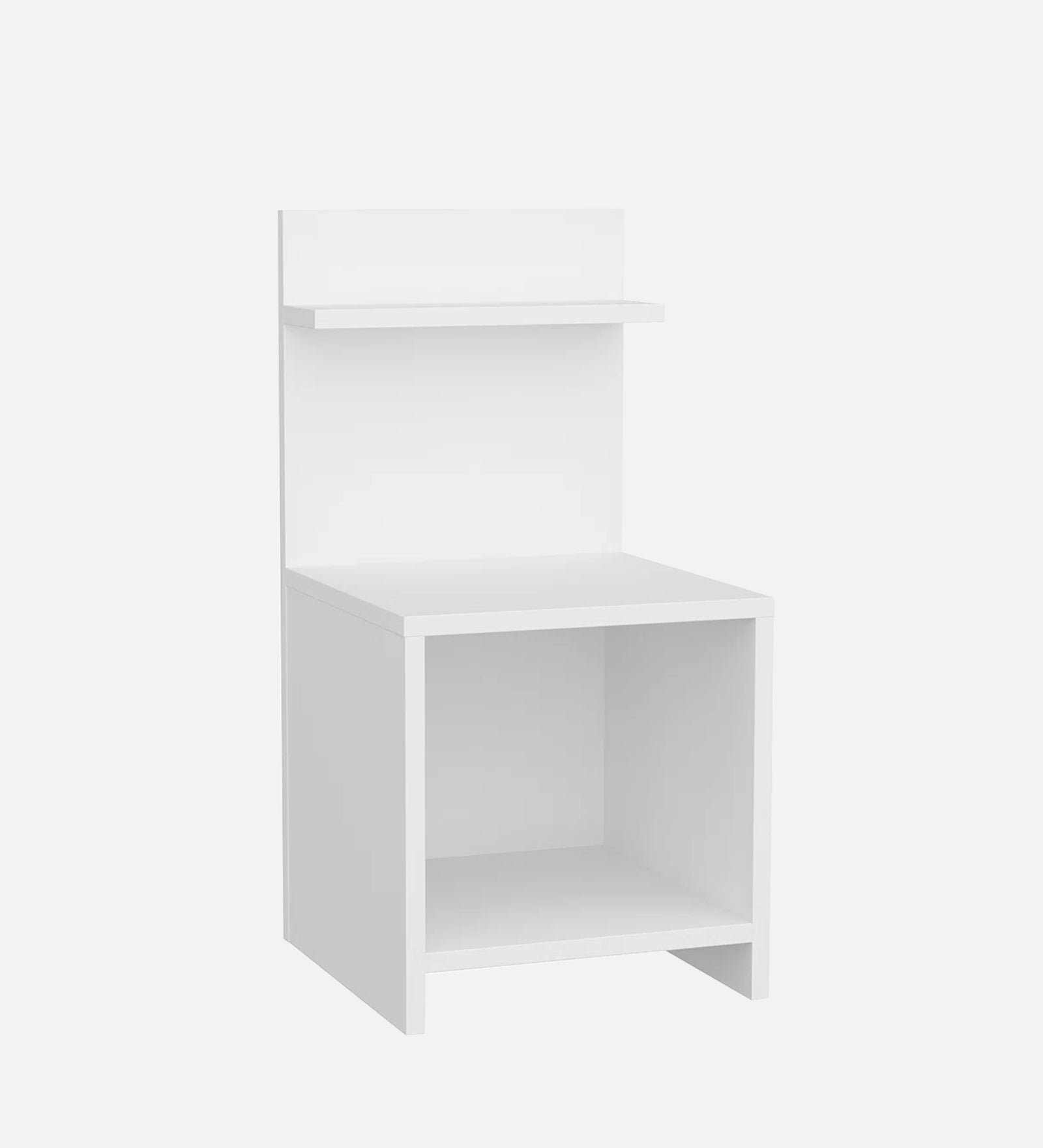 Ashir Bedside Table In Frosty White Finish - Febonic Living