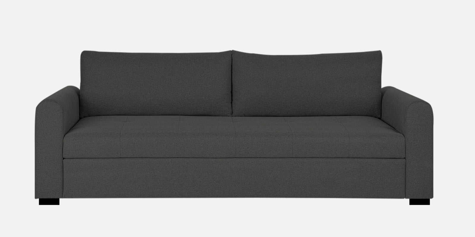 Sigma Fabric 3 Seater Sofa In Charcoal Grey Colour - Febonic Living