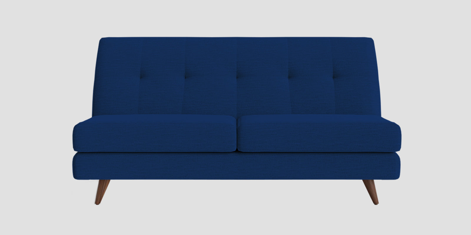 Jasmin Fabric 2 Seater Armless Sofa In Royal Blue Colour - Febonic Living