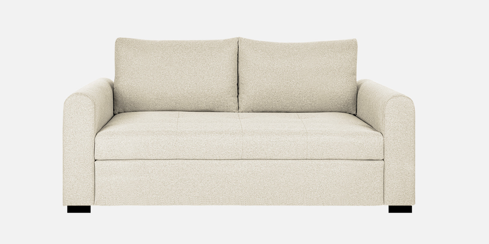 Sigma Fabric 2 Seater Sofa In Ivory Cream Colour - Febonic Living