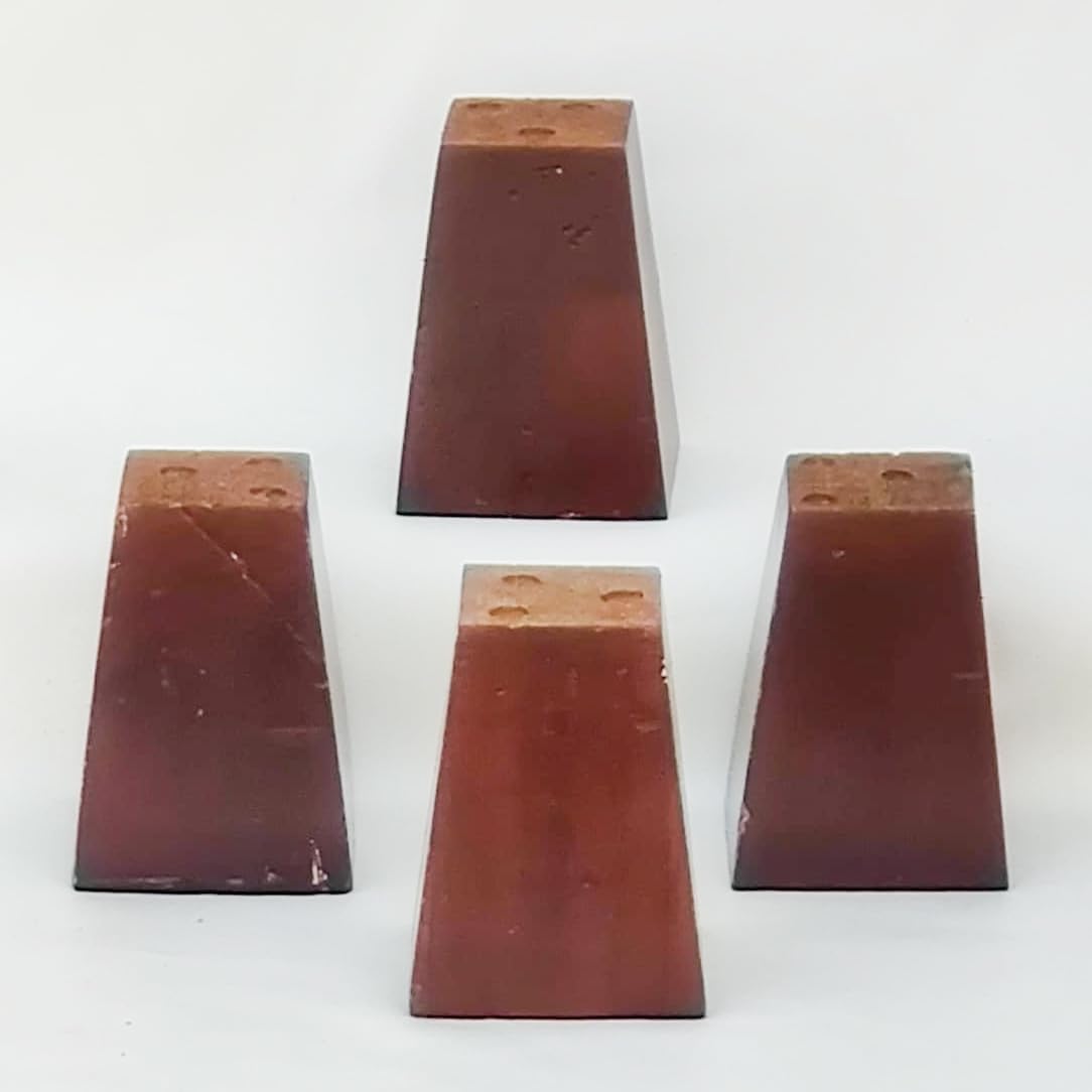 Aman 4-Inch Tapered Leg Set for Sofas with a Brown Finish - Includes 4 Pieces - Febonic Living