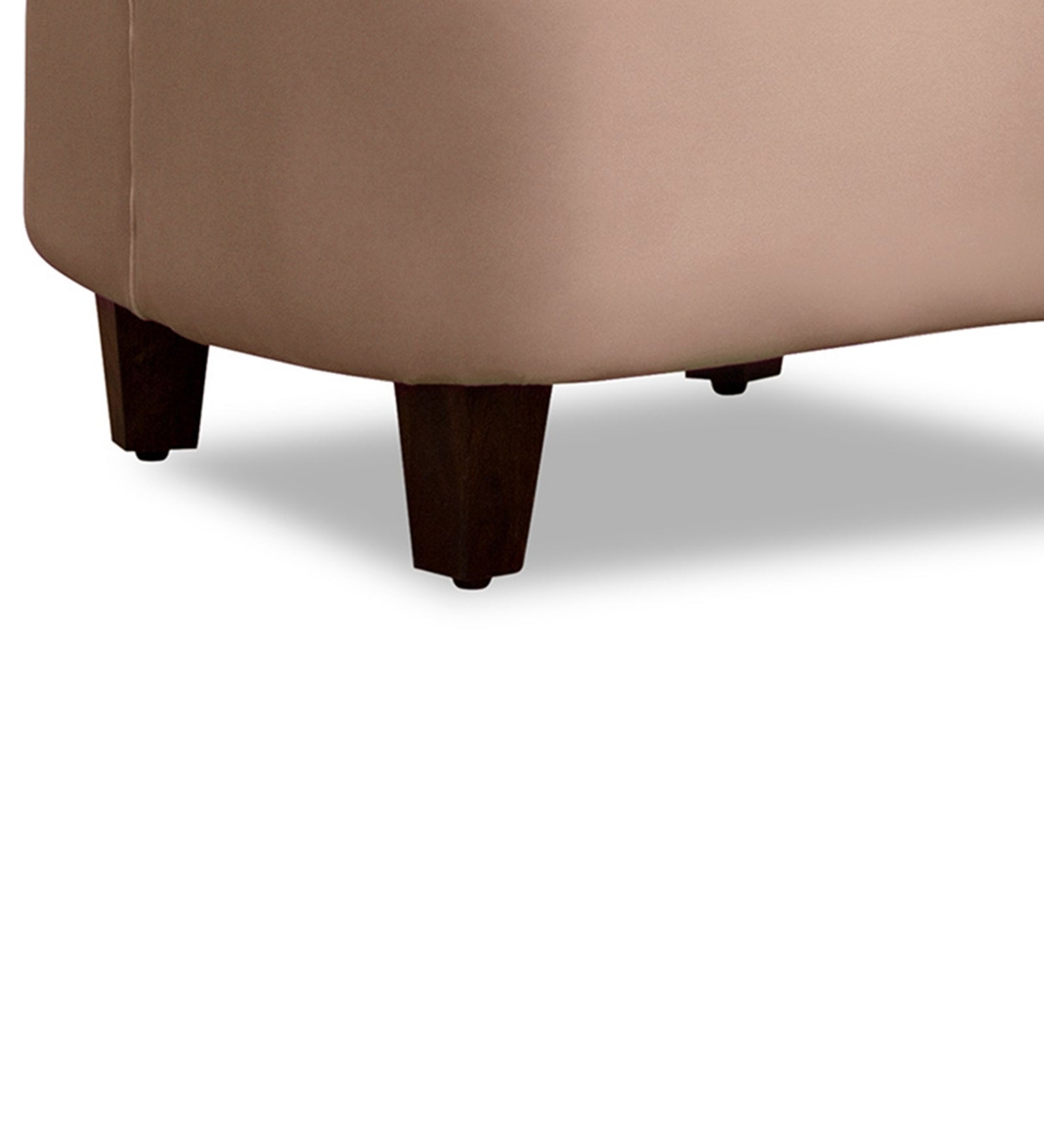 Davo Velvet Slipper Chair in Camel Beige Colour - Febonic Living