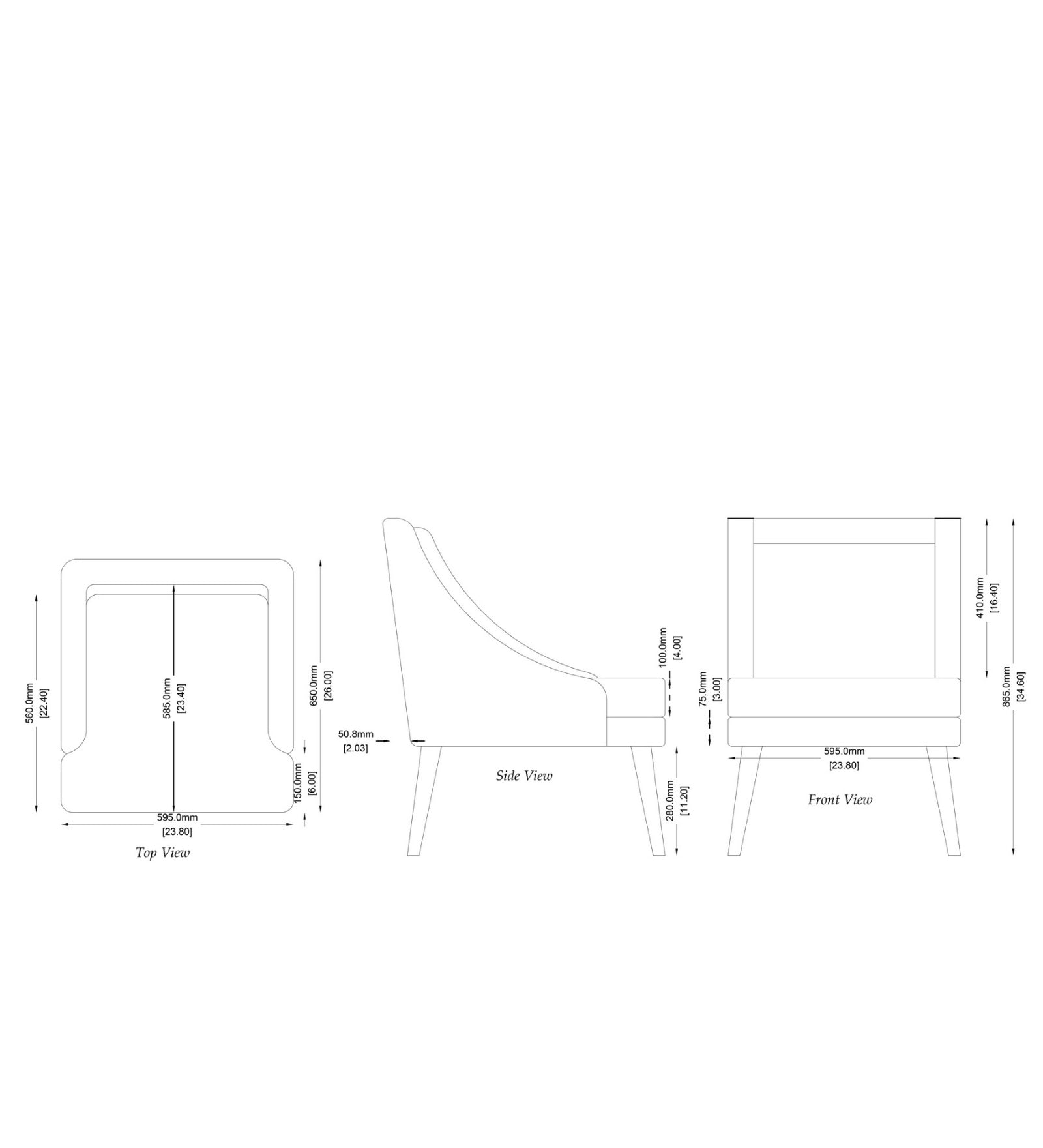 Moly Floral Print Fabric Accent Chair in Multi Colour - Febonic Living