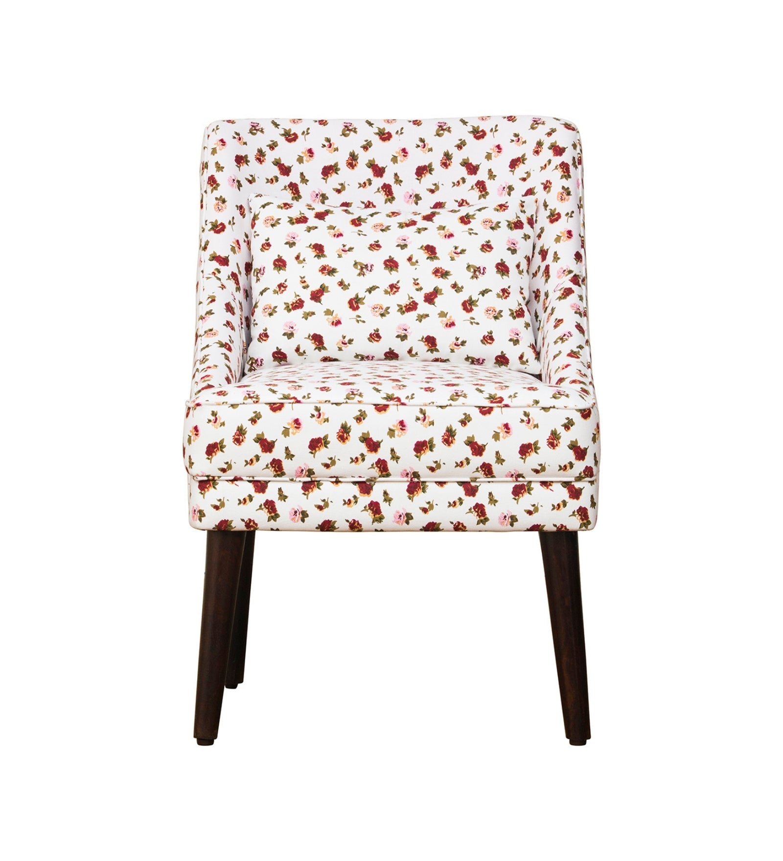 Moly Floral Print Fabric Accent Chair in Multi Colour - Febonic Living