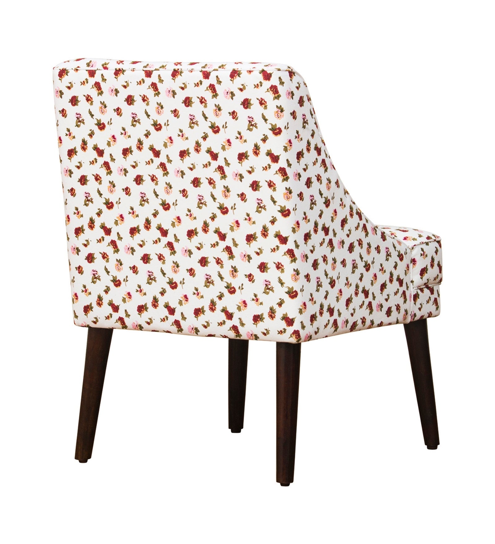 Moly Floral Print Fabric Accent Chair in Multi Colour - Febonic Living
