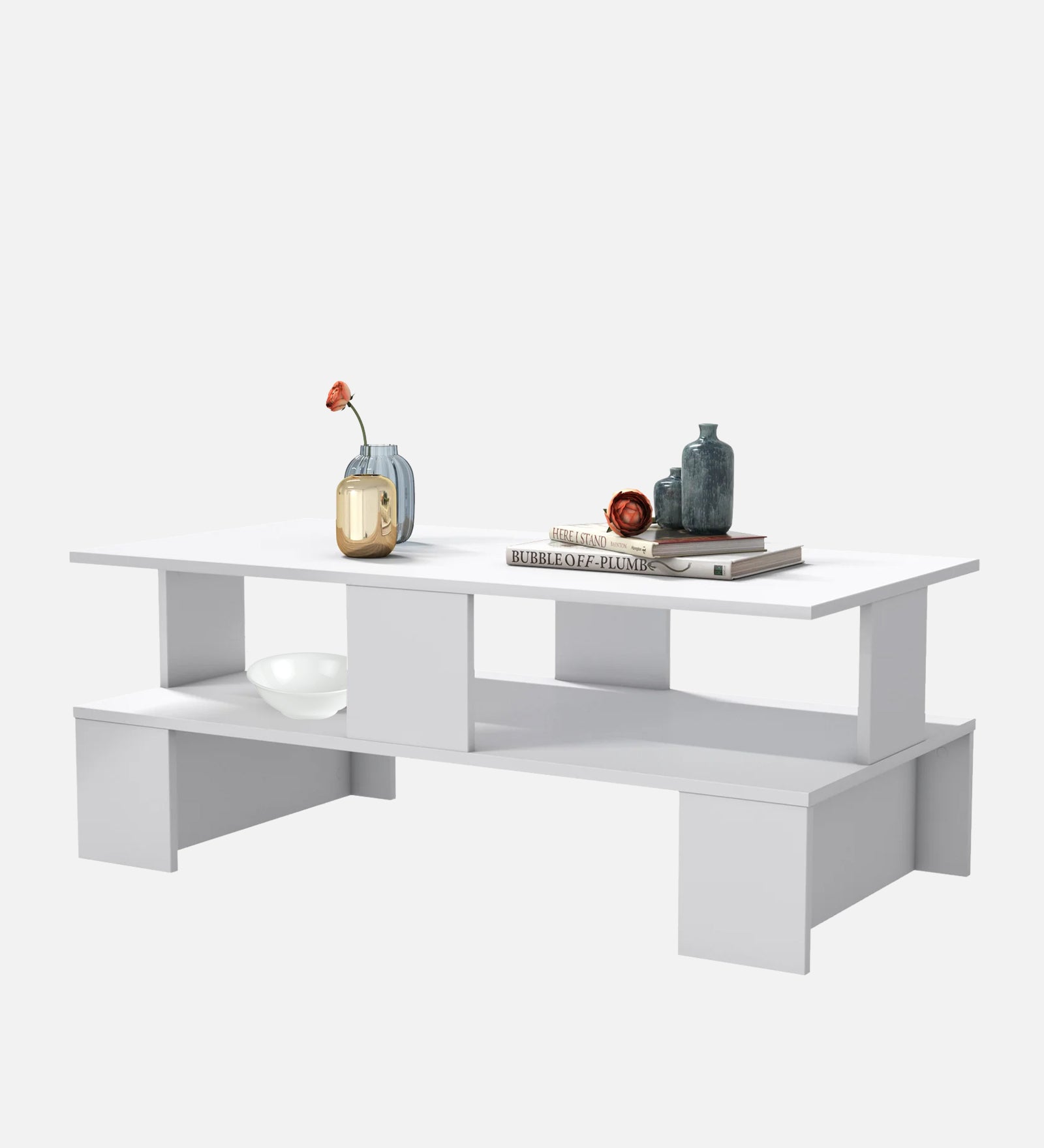 Ares Coffee Table In Frost White Finish - Febonic Living