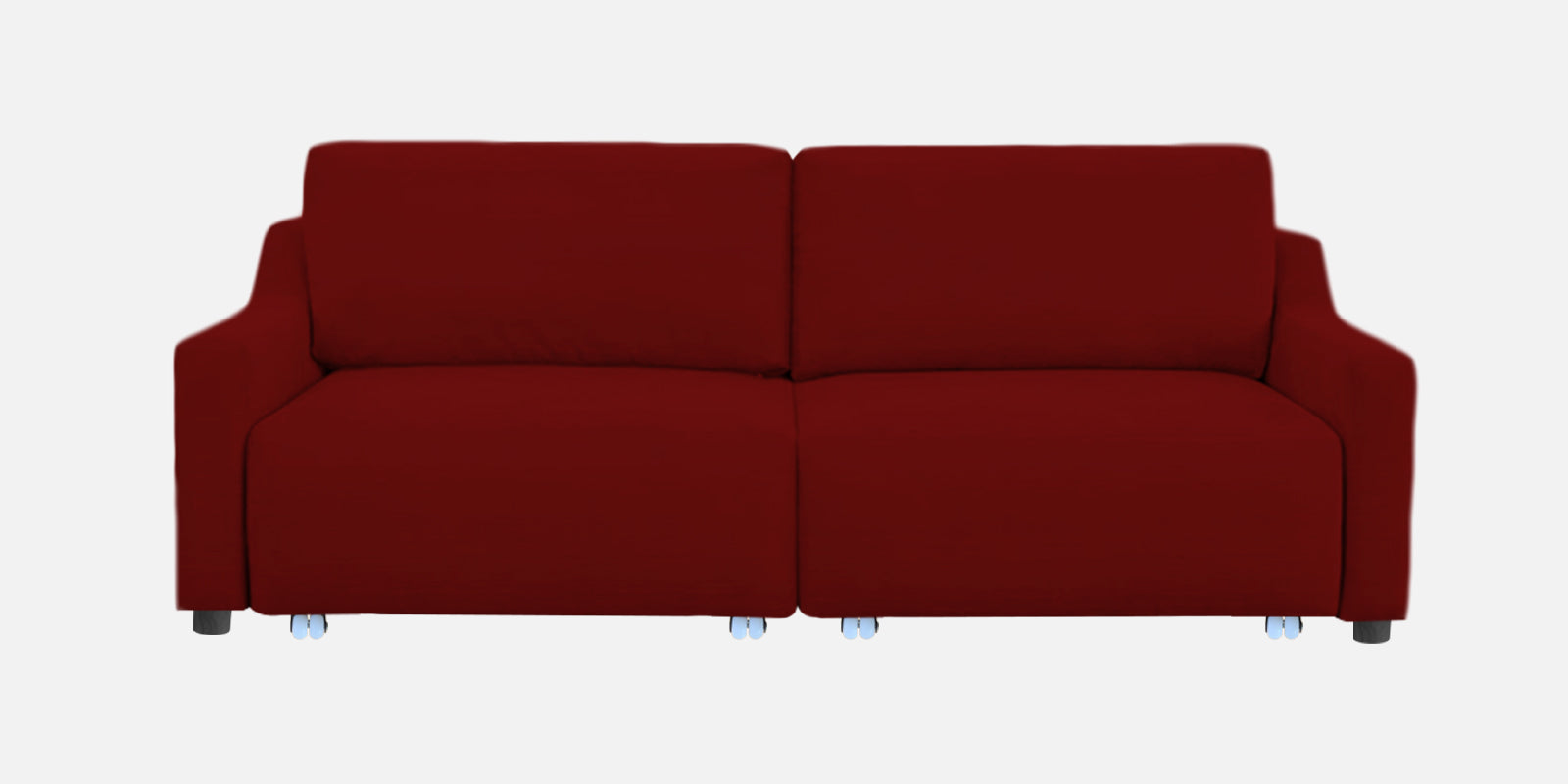 Gabby Fabric 3 Seater Pull Out Sofa Cum Bed In Blood Maroon Colour - Febonic Living