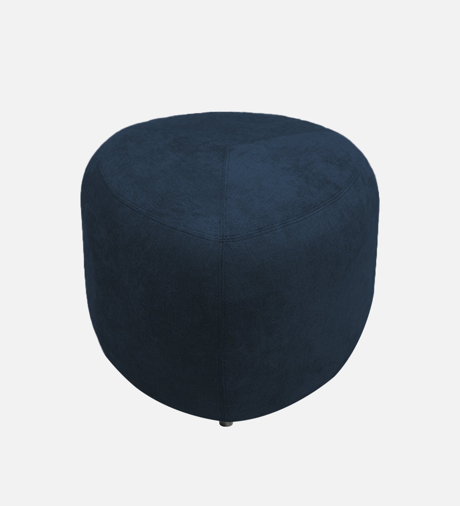 Keori Fabric Pouffe In Denim Blue Colour - Febonic Living