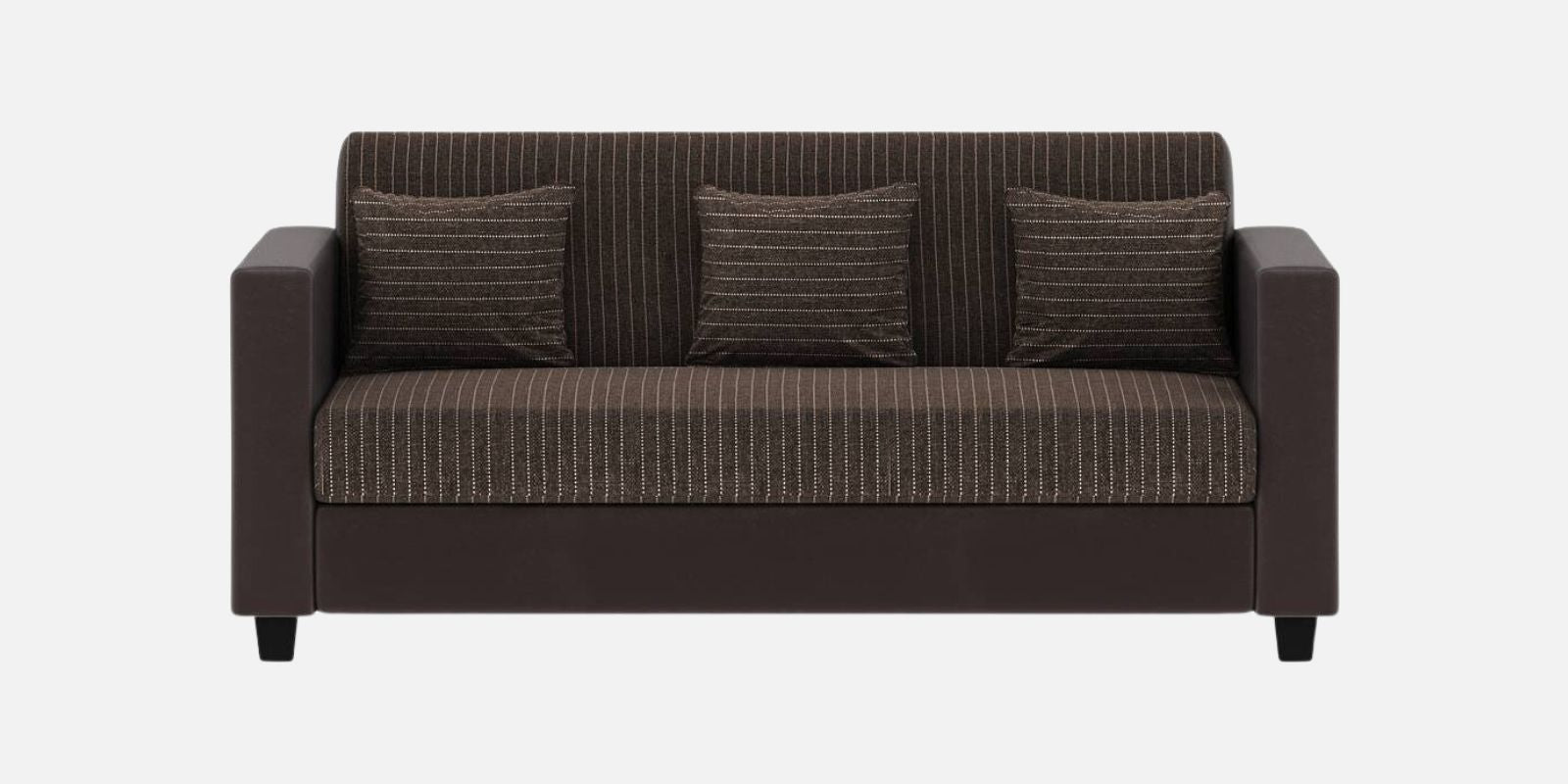 Baley Fabric 3 Seater Sofa In Lama Brown Colour - Febonic Living