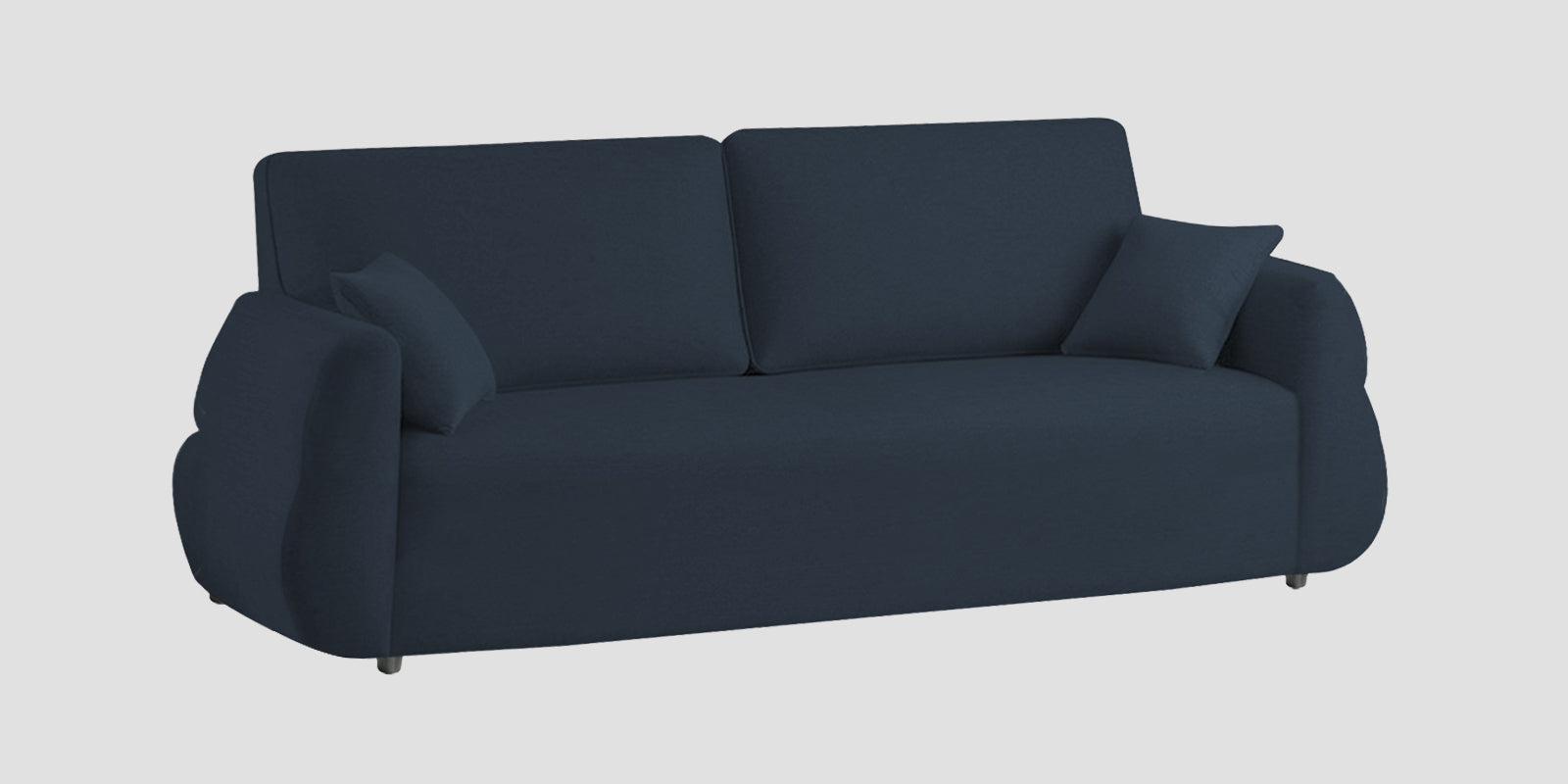 Jack Fabric 3 Seater Sofa In Denim Blue Colour - Febonic Living
