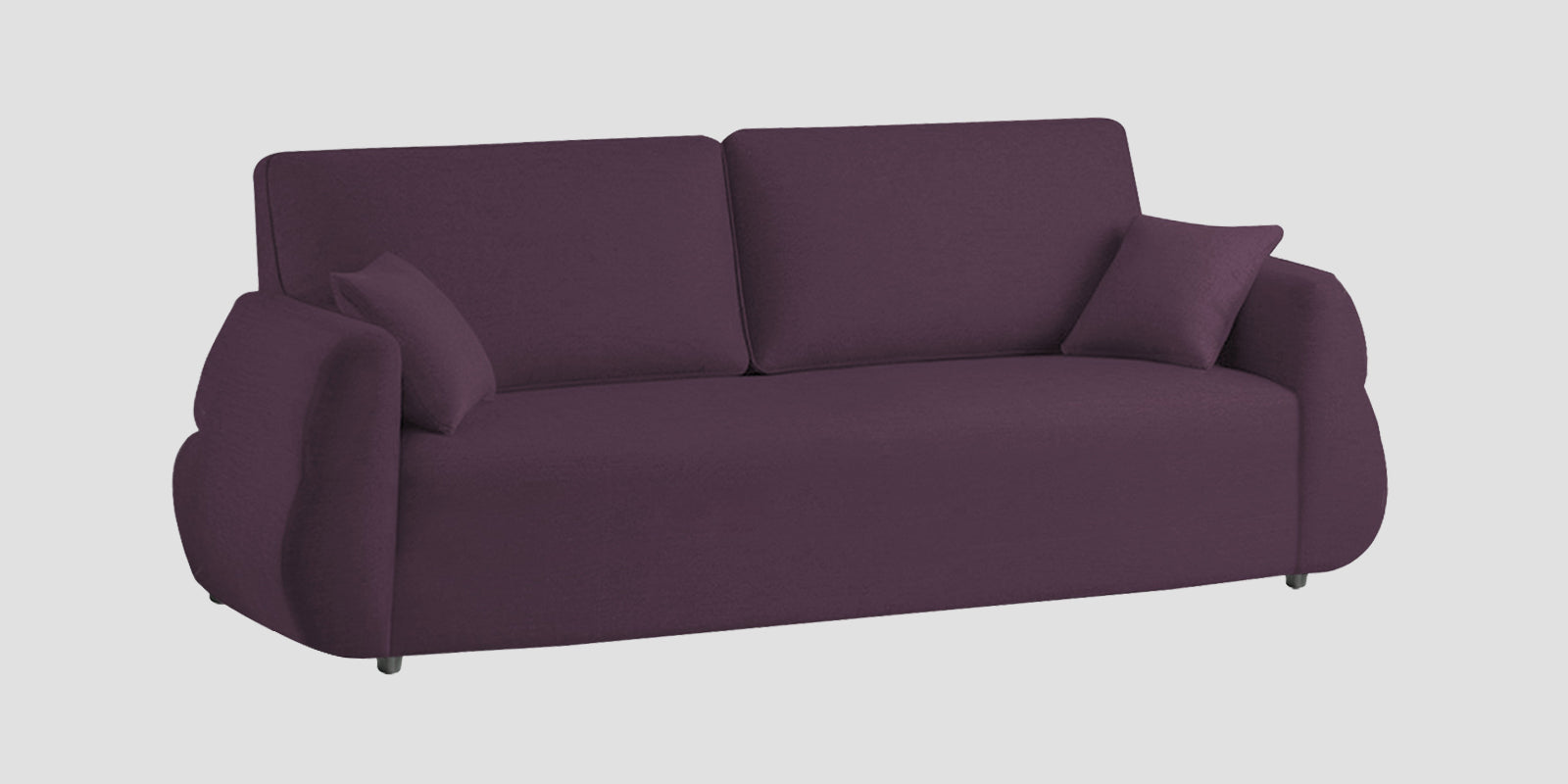 Jack Fabric 3 Seater Sofa In Greek Purple Colour - Febonic Living