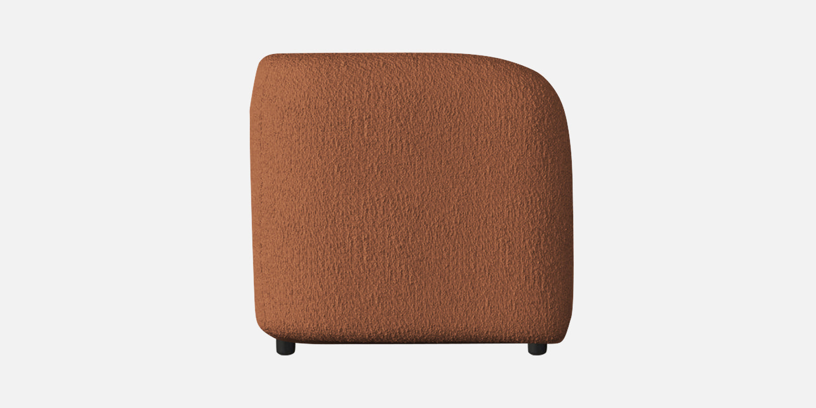 Corny Boucle Fabric 2 Seater Sofa In Light Orange Colour - Febonic Living