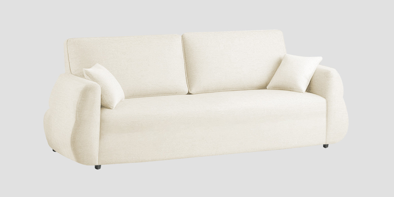 Jack Fabric 3 Seater Sofa In Ivory Cream Colour - Febonic Living
