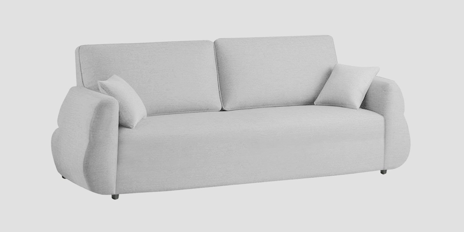 Jack Fabric 3 Seater Sofa In Lit Grey Colour - Febonic Living