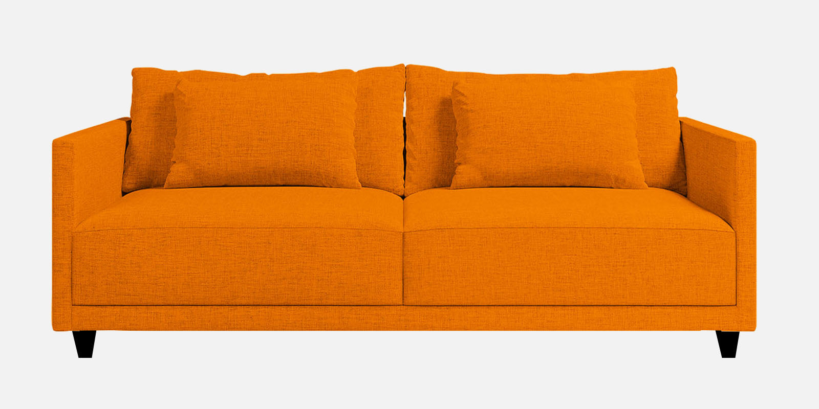 Kera Fabric 2 Seater Sofa In Vivid Orange Colour - Febonic Living