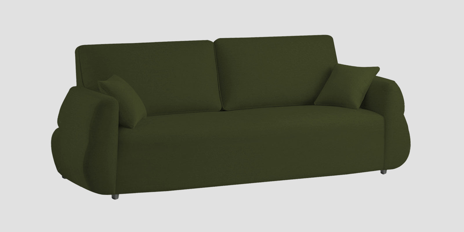 Jack Fabric 3 Seater Sofa In Olive Green Colour - Febonic Living