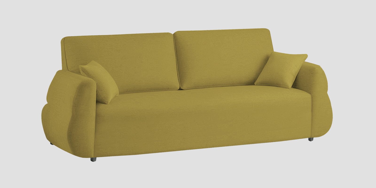 Jack Fabric 3 Seater Sofa In Parrot Green Colour - Febonic Living