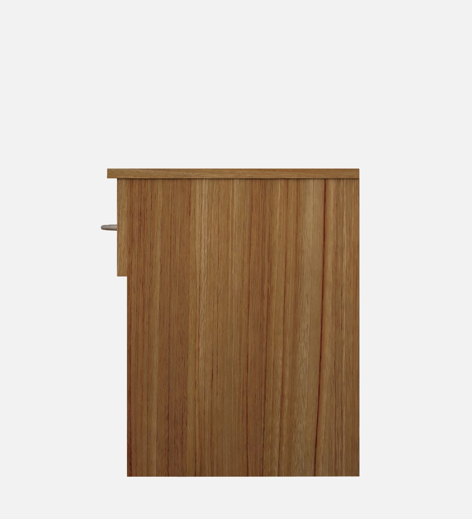 Zeebo Bedside Table With Drawer In Oral Walnut Finish - Febonic Living