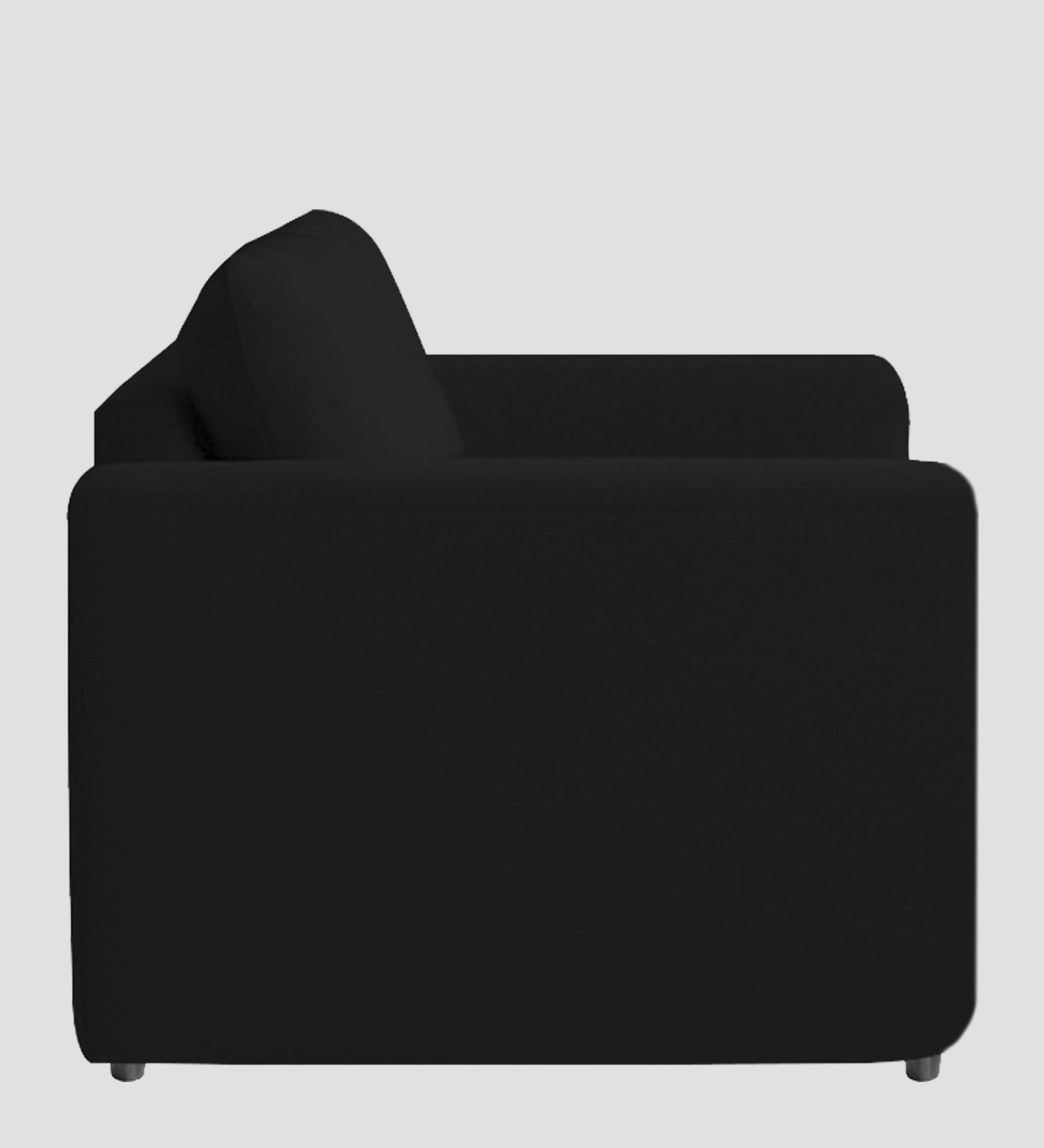 Jack Fabric 1 Seater Sofa In Zed Black Colour - Febonic Living