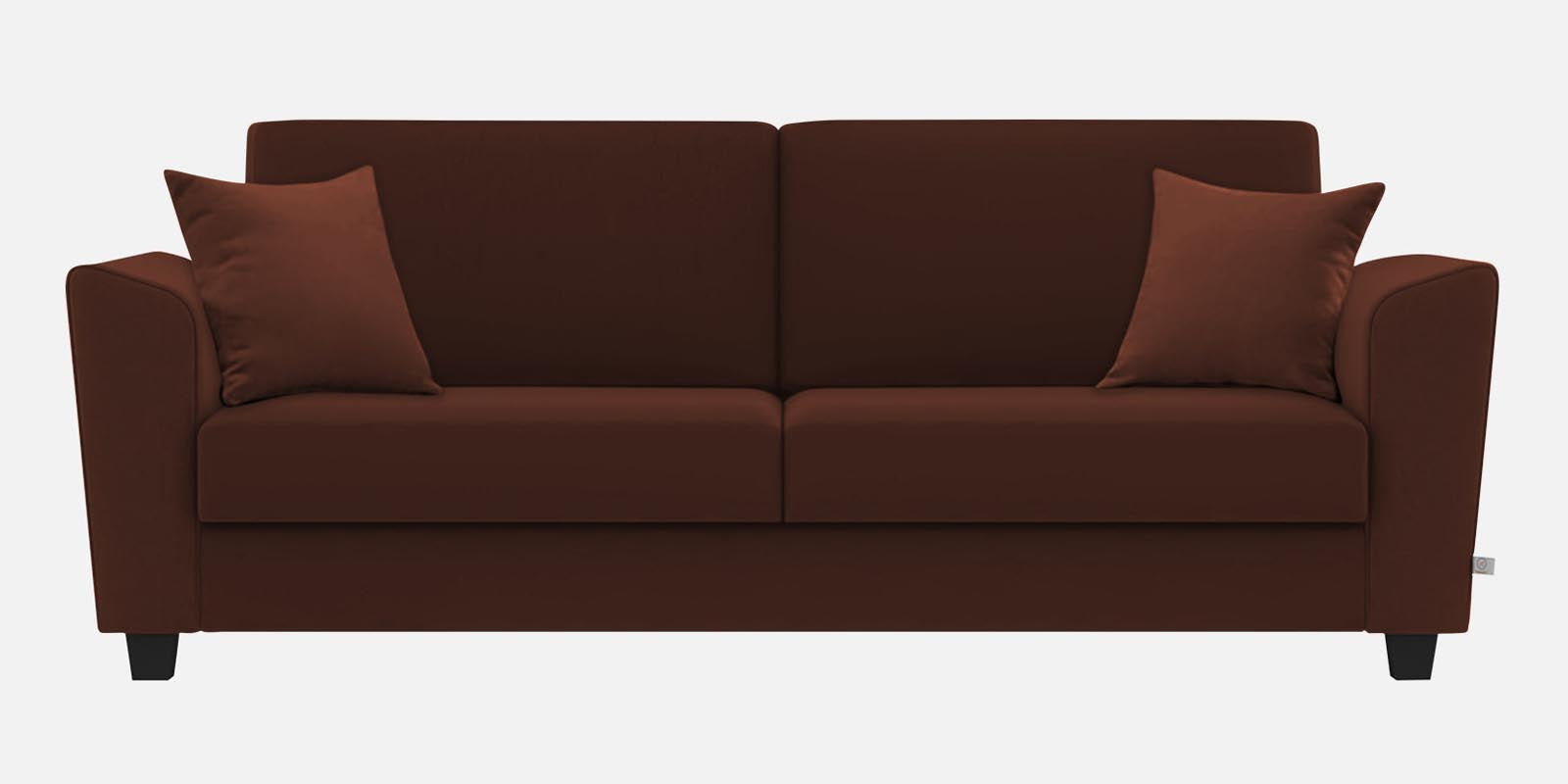 Daku Fabric 3 Seater Sofa In Coffee Brown Colour - Febonic Living