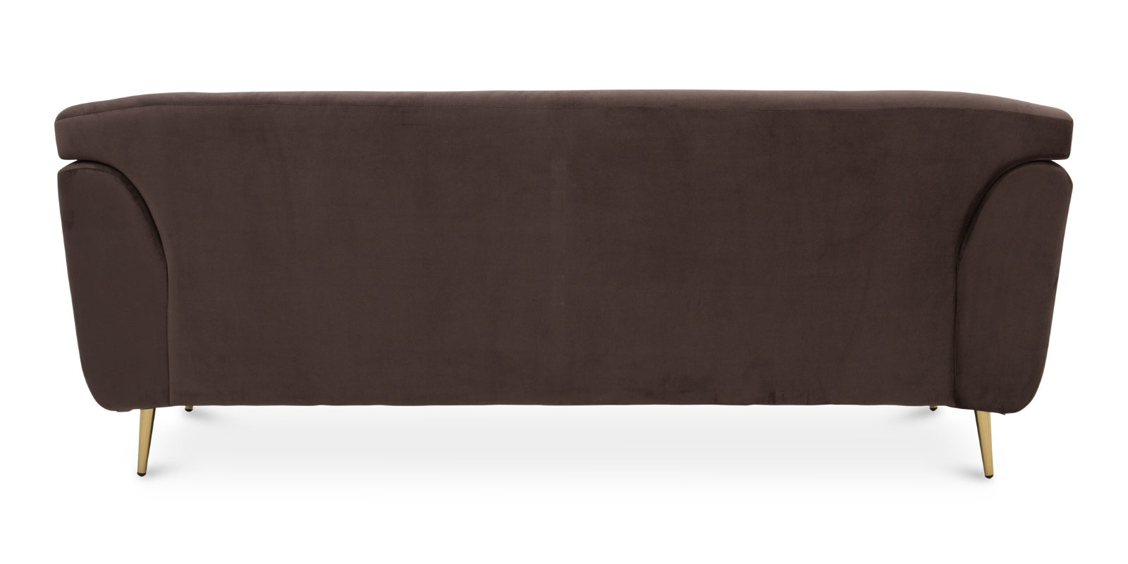 Happy Velvet 3 Seater Sofa In Mocha Brown Colour - Febonic Living