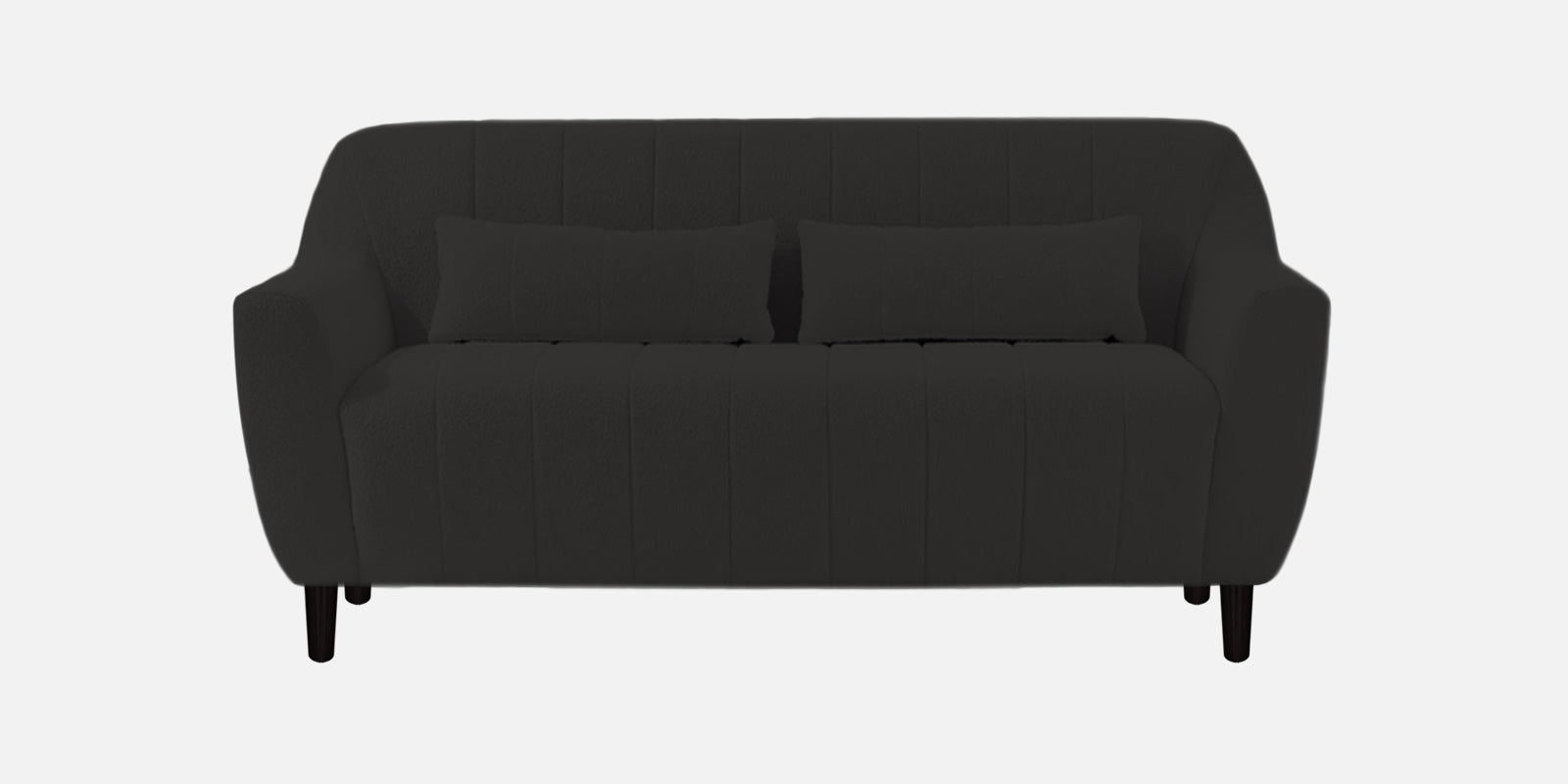 Nesco Boucle Fabric 2 Seater Sofa In Cloud Grey Colour - Febonic Living