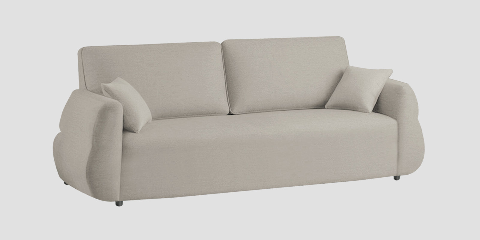 Jack Fabric 3 Seater Sofa In Ash Grey Colour - Febonic Living