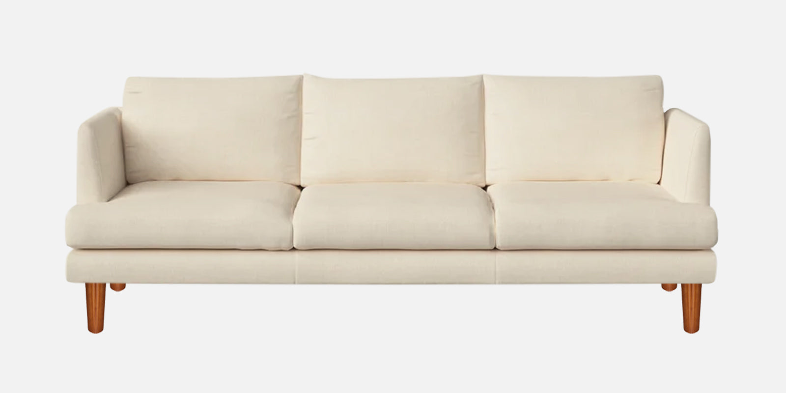 Sokun Fabric 3 Seater Sofa in Ivory Cream Colour
