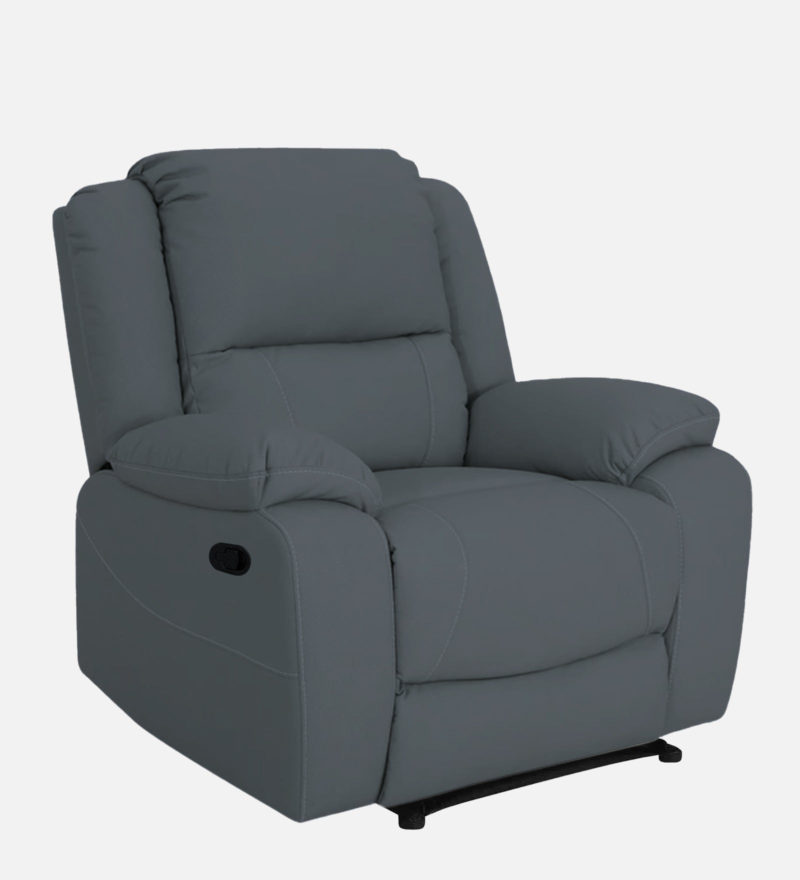 Adley Fabric 1 Seater Manual Recliner In Indigo Blue Colour - Febonic Living