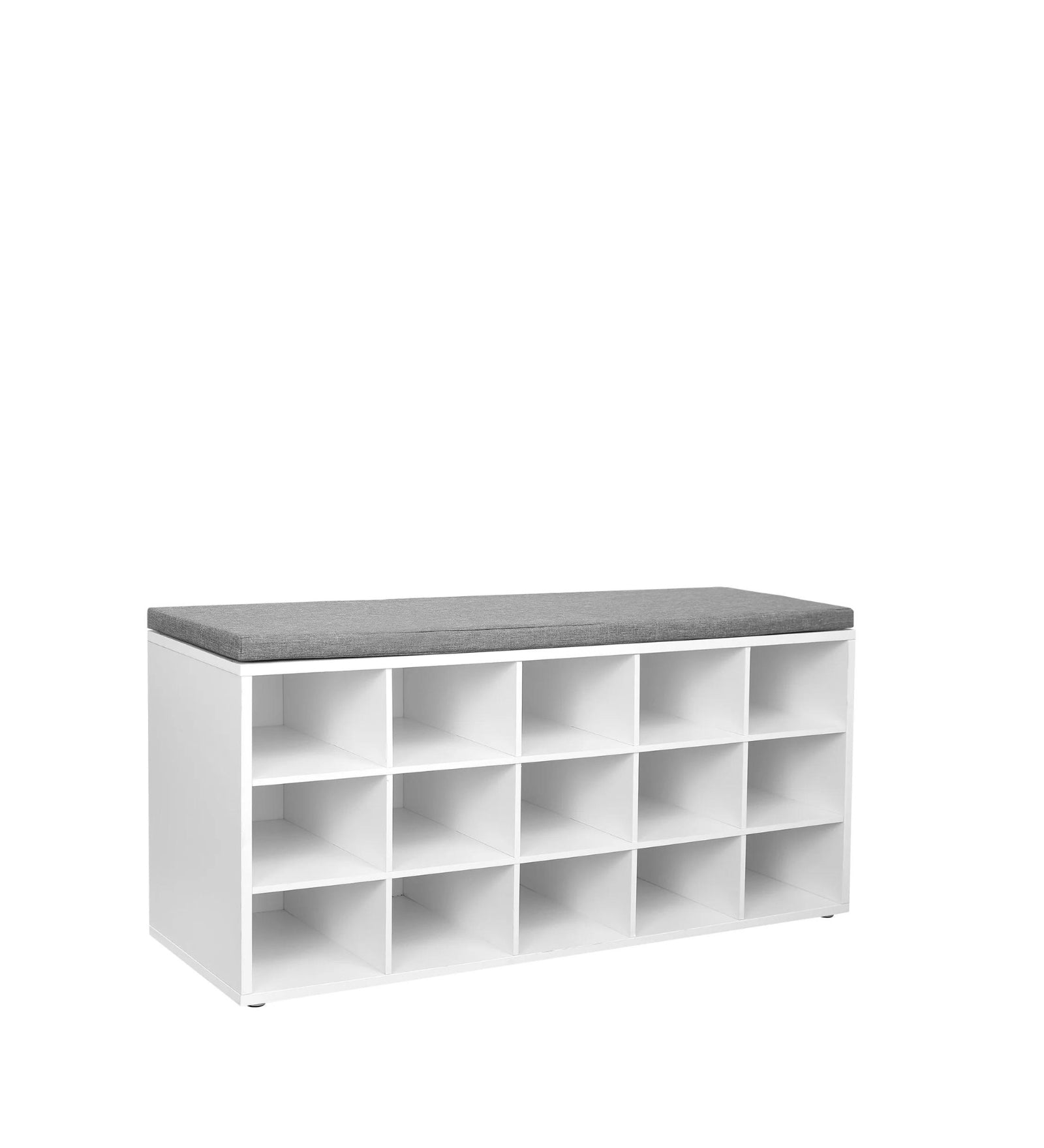 Liani Shoe Rack In Frosty White Finish - Febonic Living