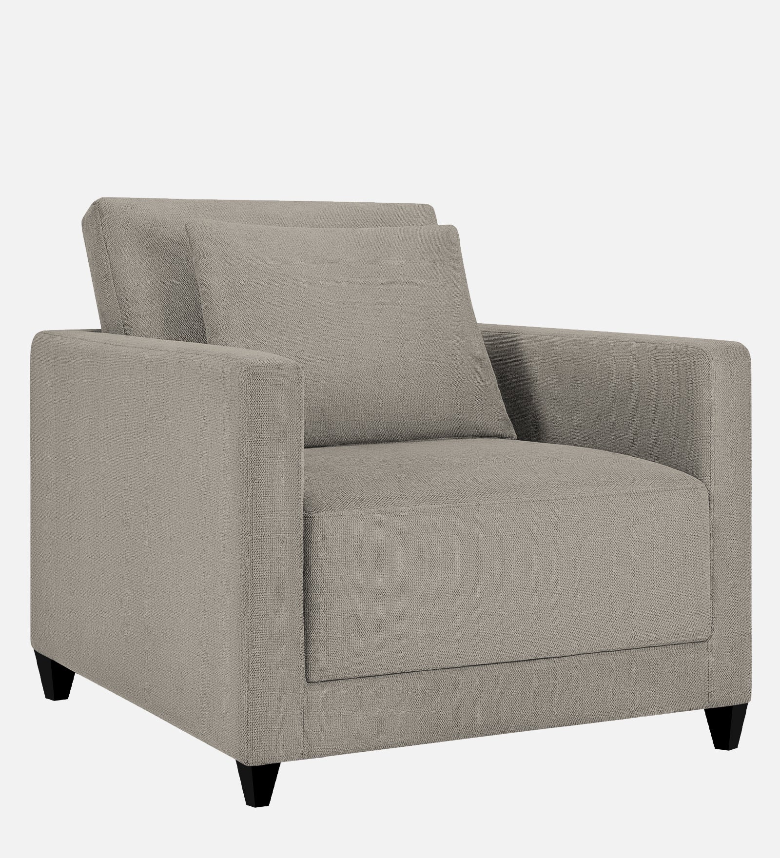Kera Fabric 1 Seater Sofa In Ash Grey Colour - Febonic Living