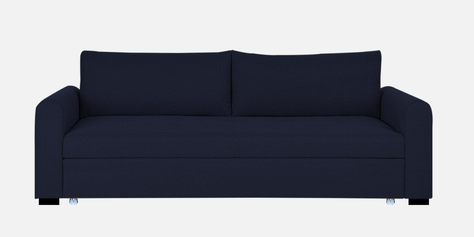 Sigma Fabric 3 Seater Pull Out Sofa Cum Bed In Royal Blue Colour - Febonic Living