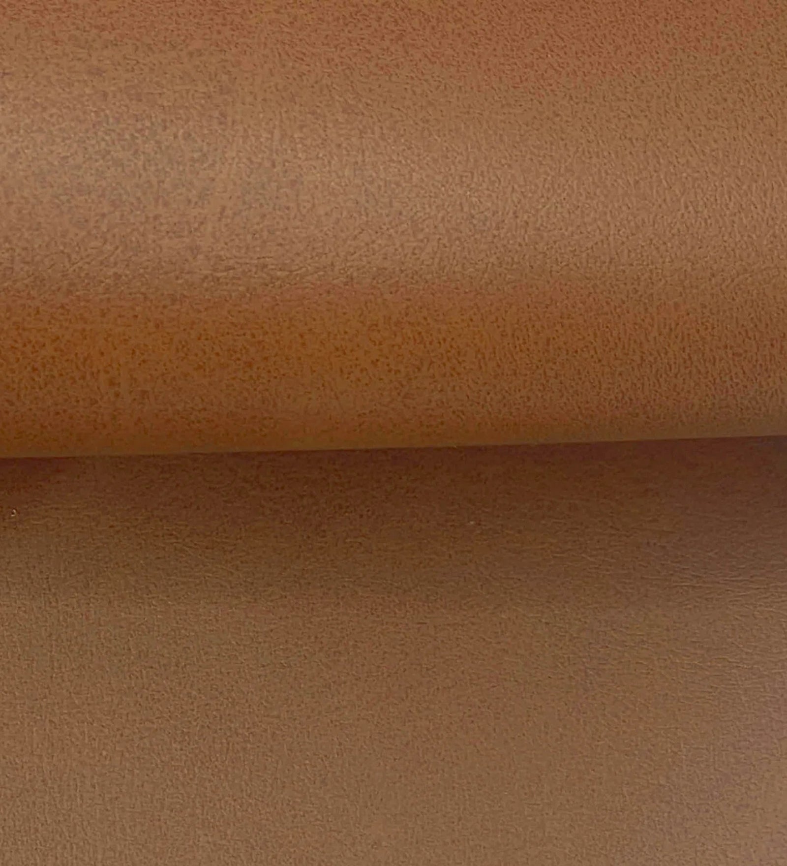Grass Leatherette Pouffe In Cinnamon Brown Colour - Febonic Living